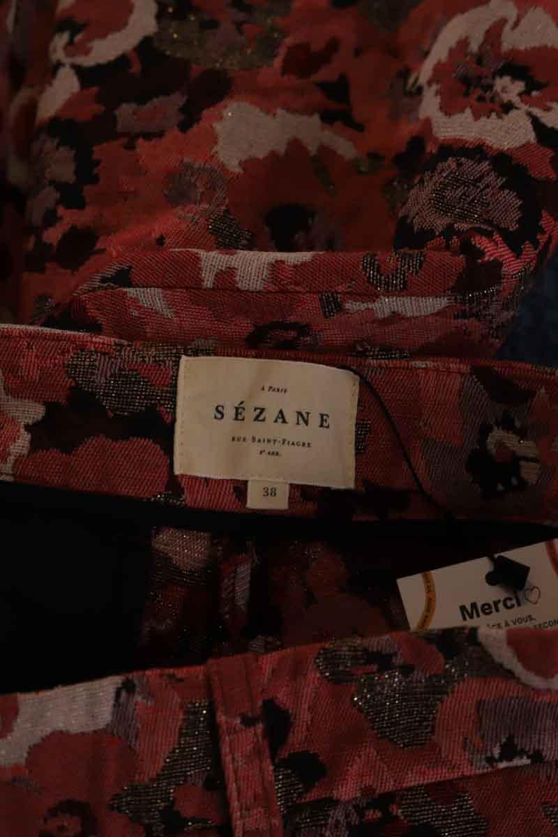 Slim-fit cotton cargo pants SEZANE - Seconde main Pink