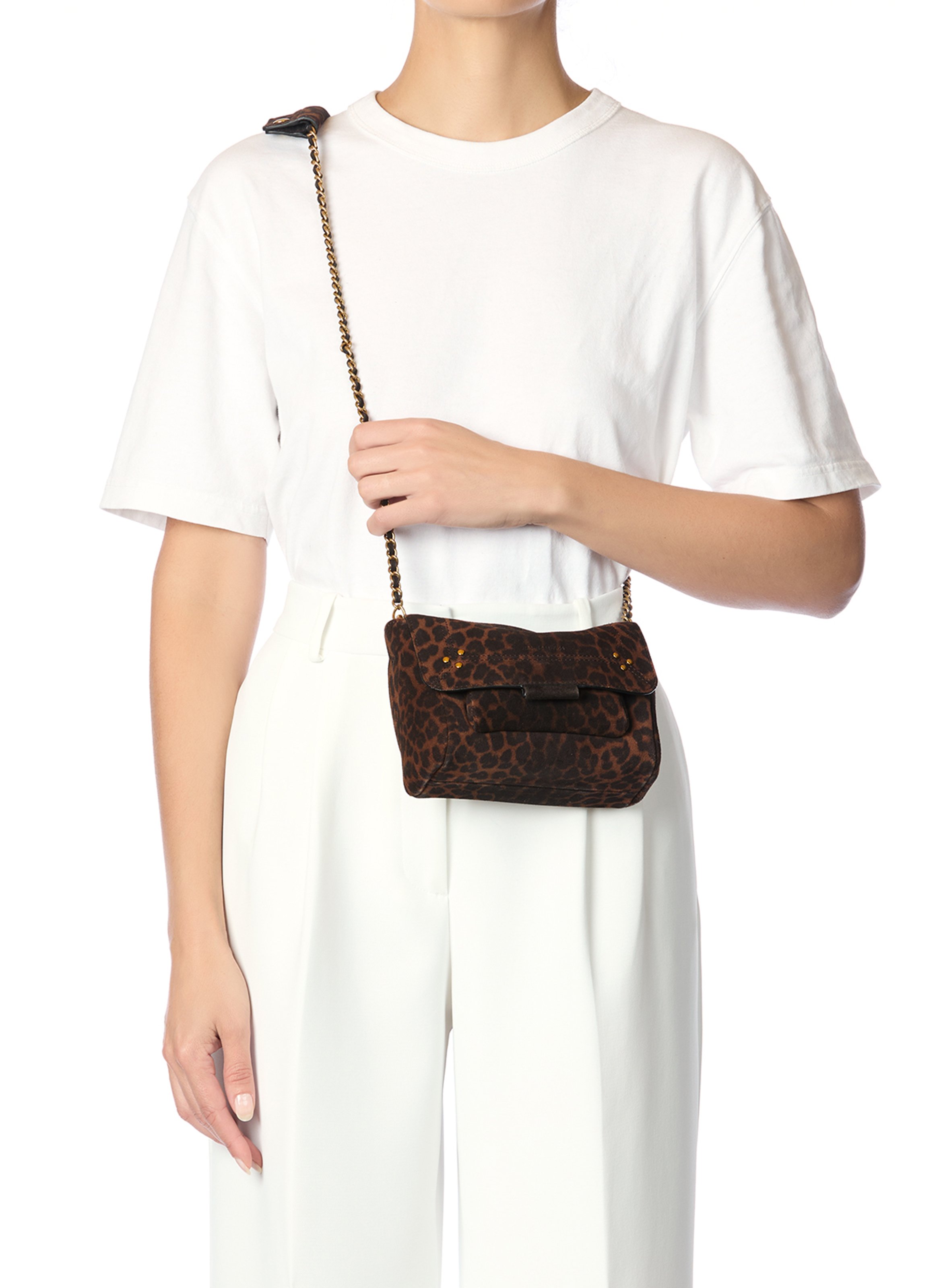 Leopard Print Crossbody Bag JEROME DREYFUSS Multicolored