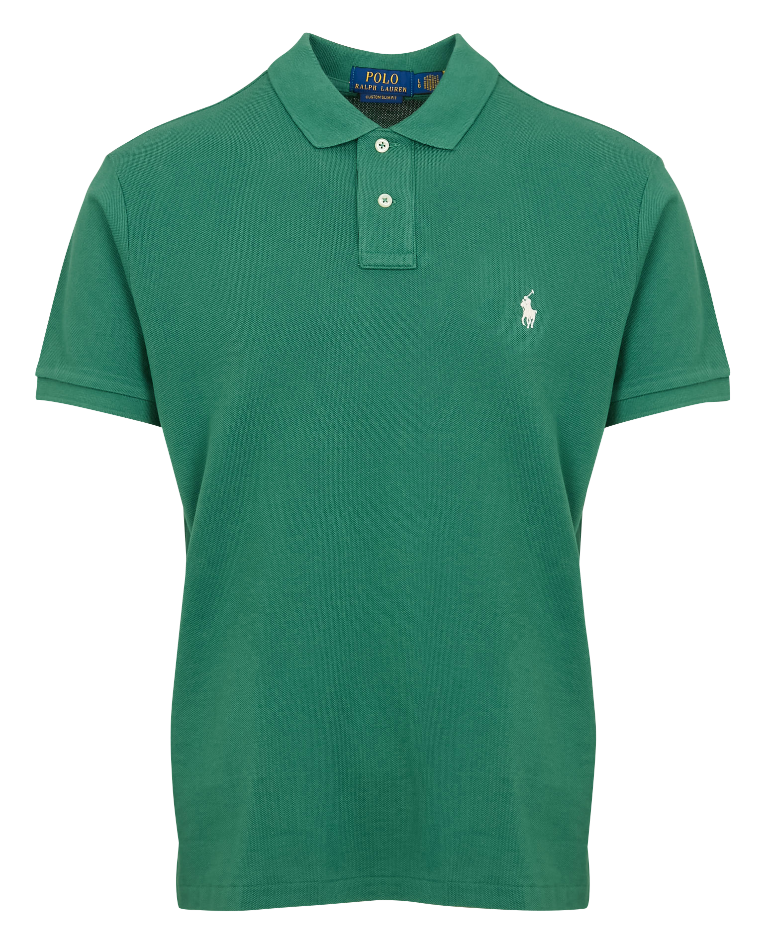 Polo custom-fit en coton piqué  Antique green antique cream pp