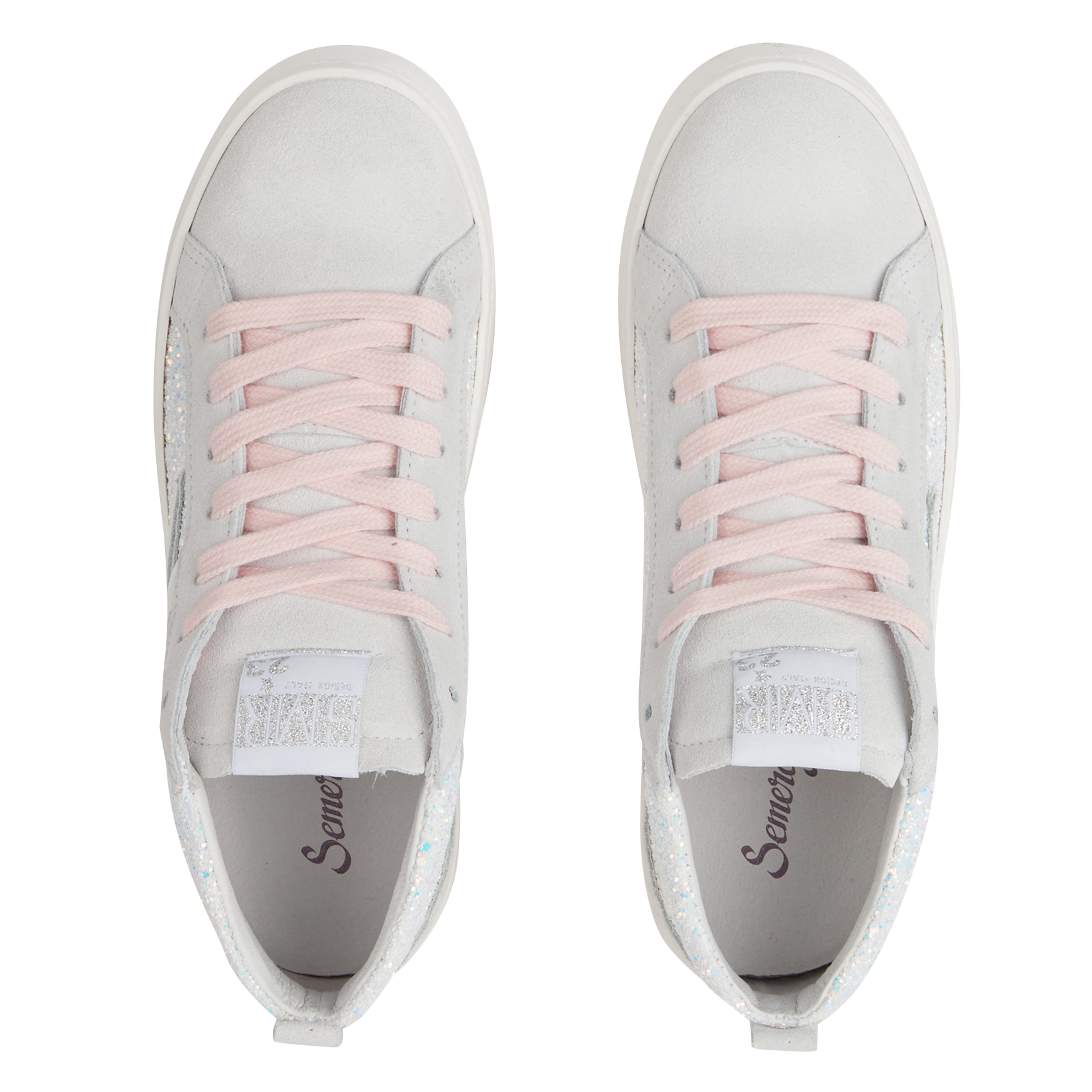 Baskets montantes bi-matière SEMERDJIAN - SMR Beige