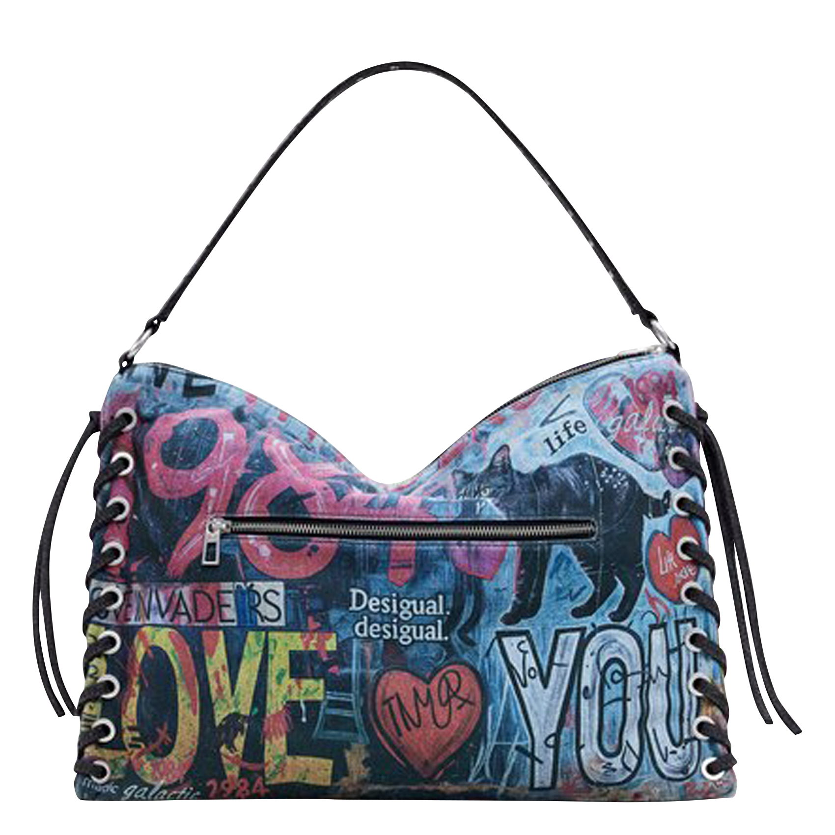 Sac porté épaule imprimé DESIGUAL Multicolore