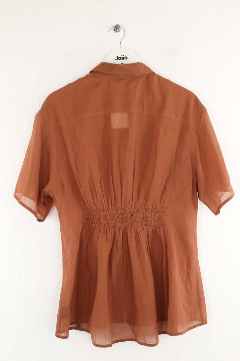 Cotton shirt THEORY - Seconde Main Brown