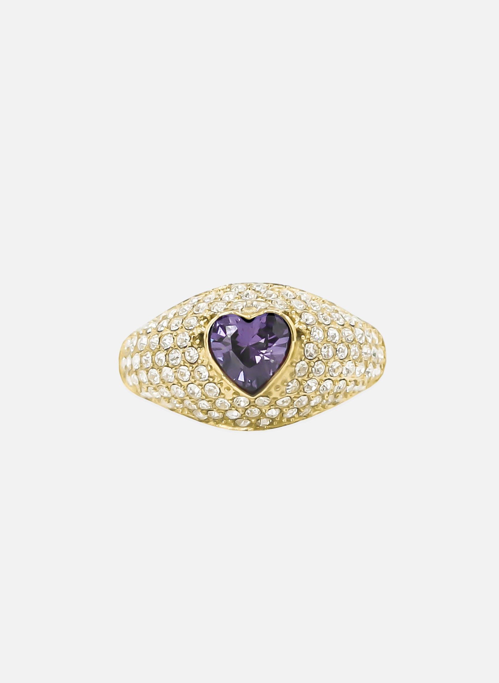 Wide ring Mary AEC Paris Purple
