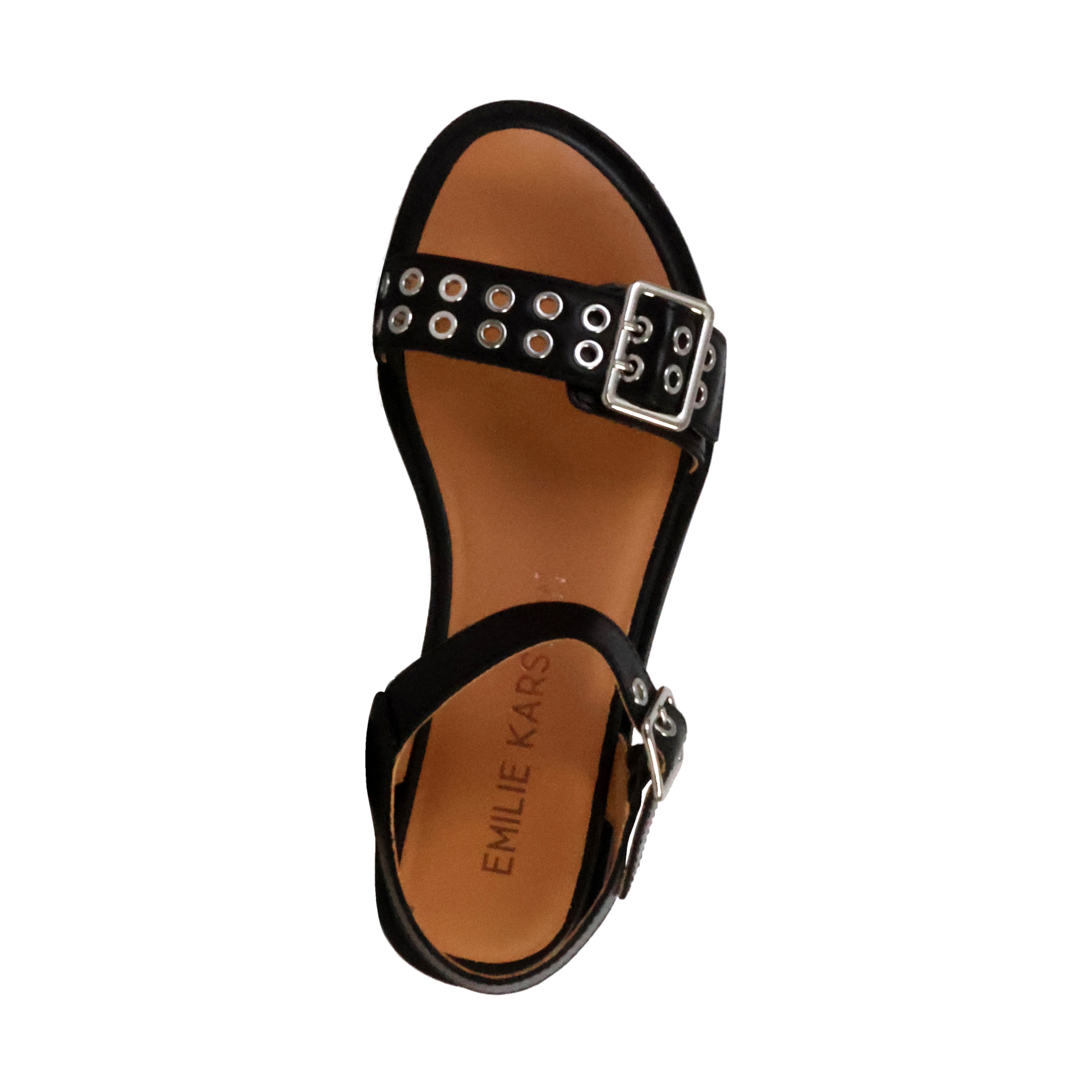 Maelle leather sandals EMILIE KARSTON Black