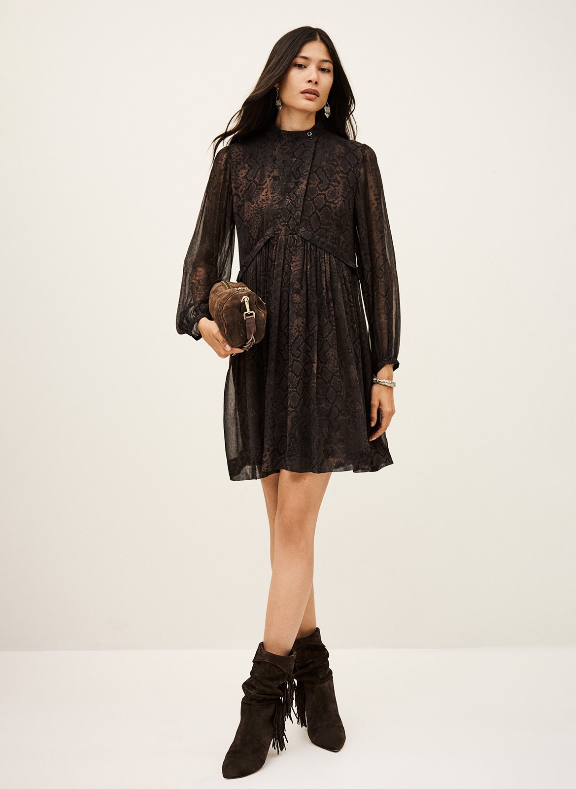 Robe midi col montant  BA&SH