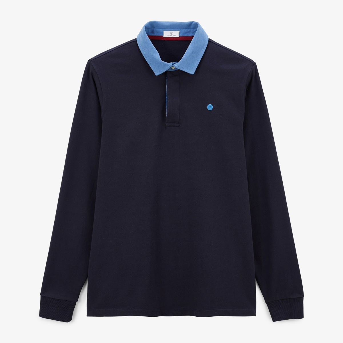 Long-sleeved rugby polo SERGE BLANCO Blue