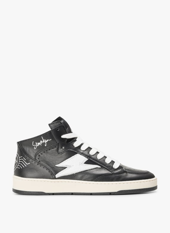High-Top leather sneakers Noir Semerdjian smr Women Place