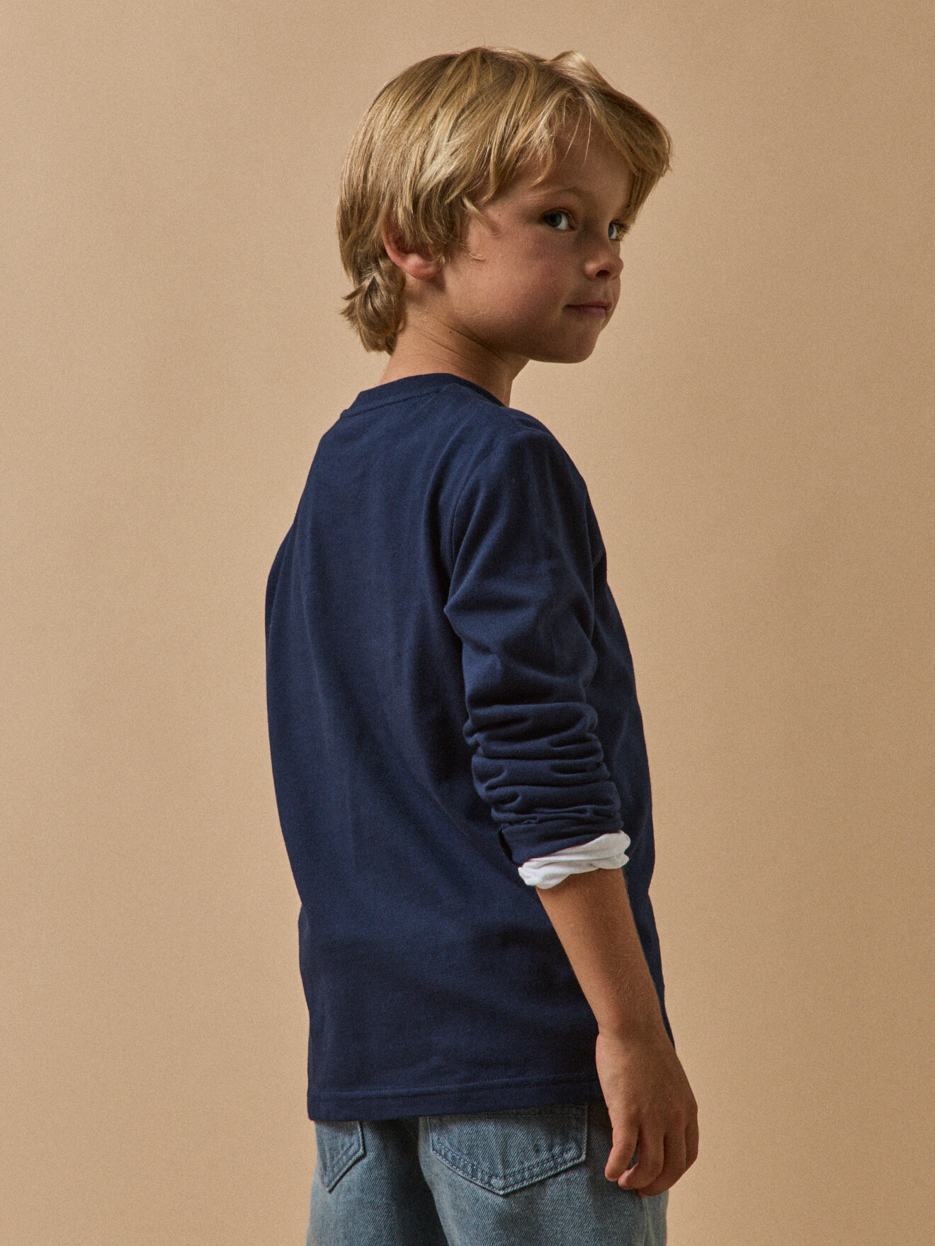 Organic cotton printed t-shirt CYRILLUS Blue