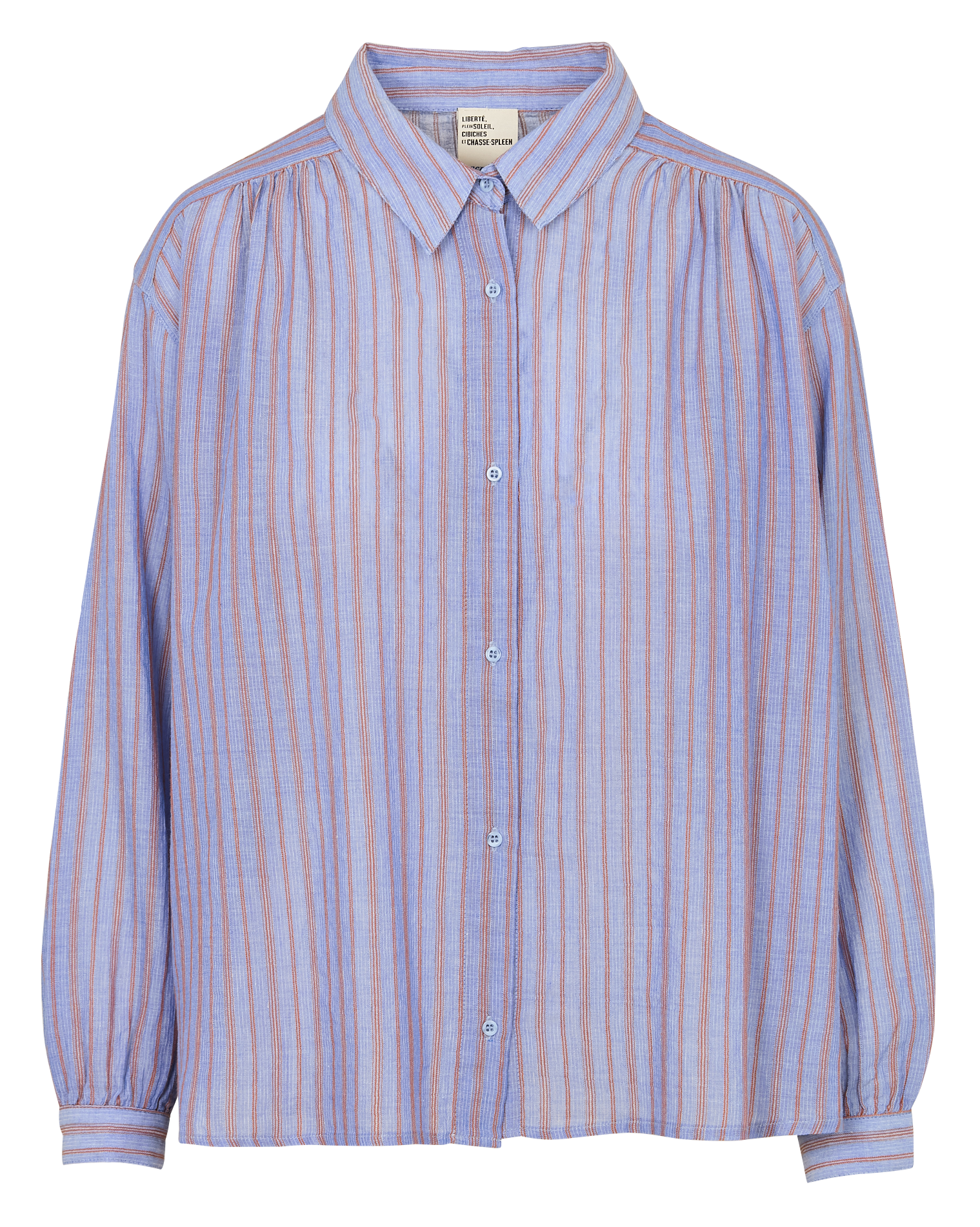 Chemise oversize en coton rayé SACRECOEUR Bleu