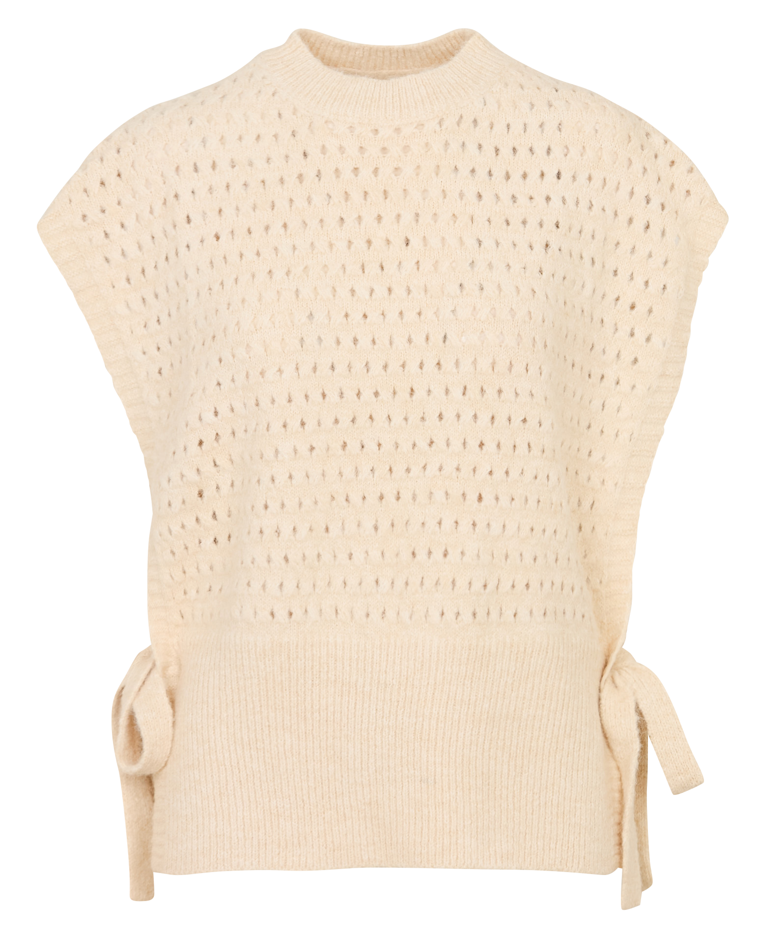 Weiter Pullover mit Rundhalsausschnitt THE KORNER Weiss