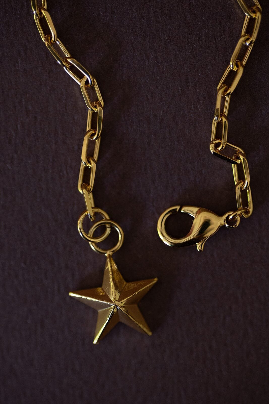 Maxi silver plated star bracelet MONSIEUR SIMONE Golden