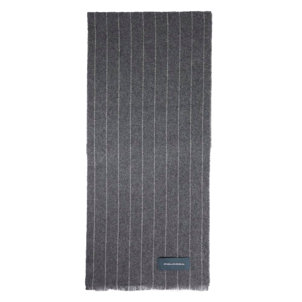 Écharpe homme 100% pure laine PIQUADRO Gris