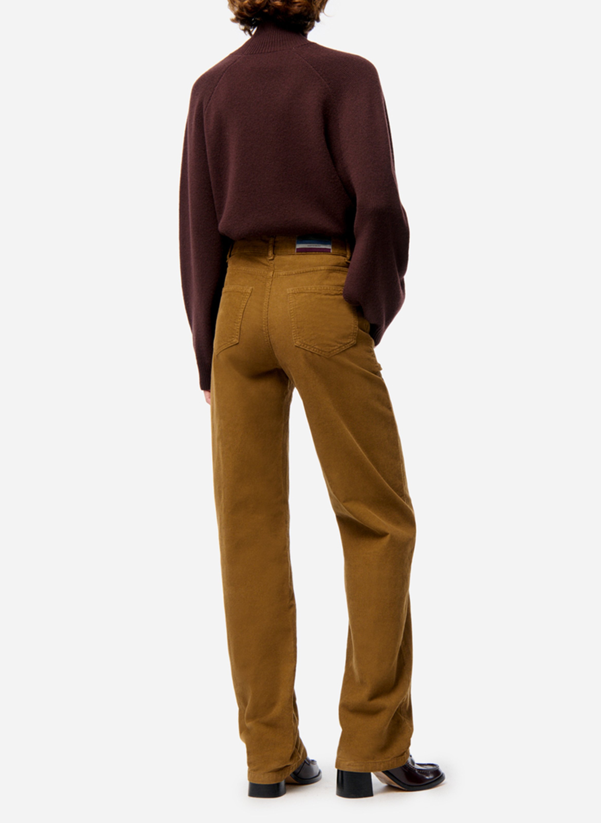 Rechte corduroy jeans VANESSA BRUNO Bruin