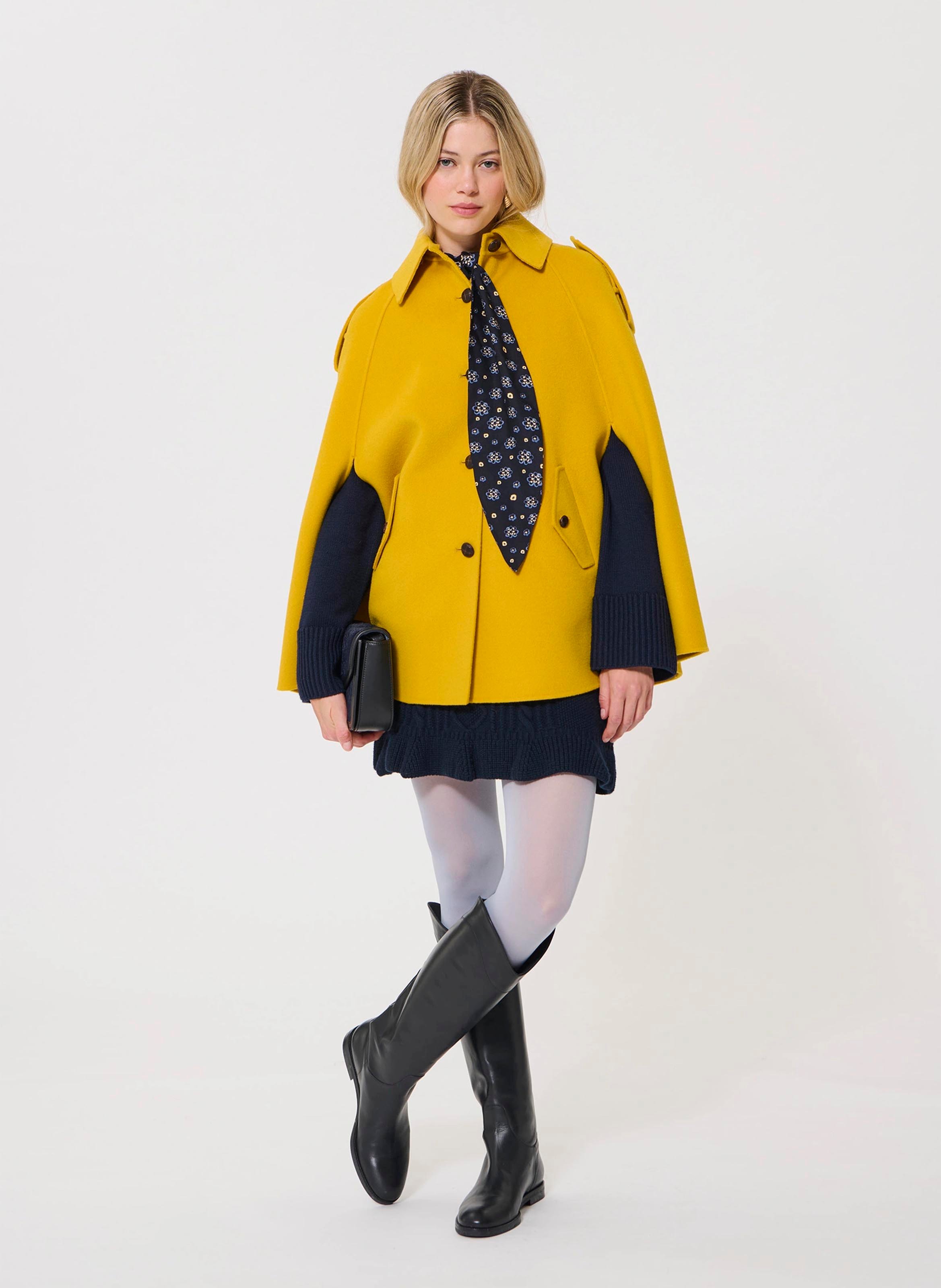 Classic-collar wool-mix coat TARA JARMON