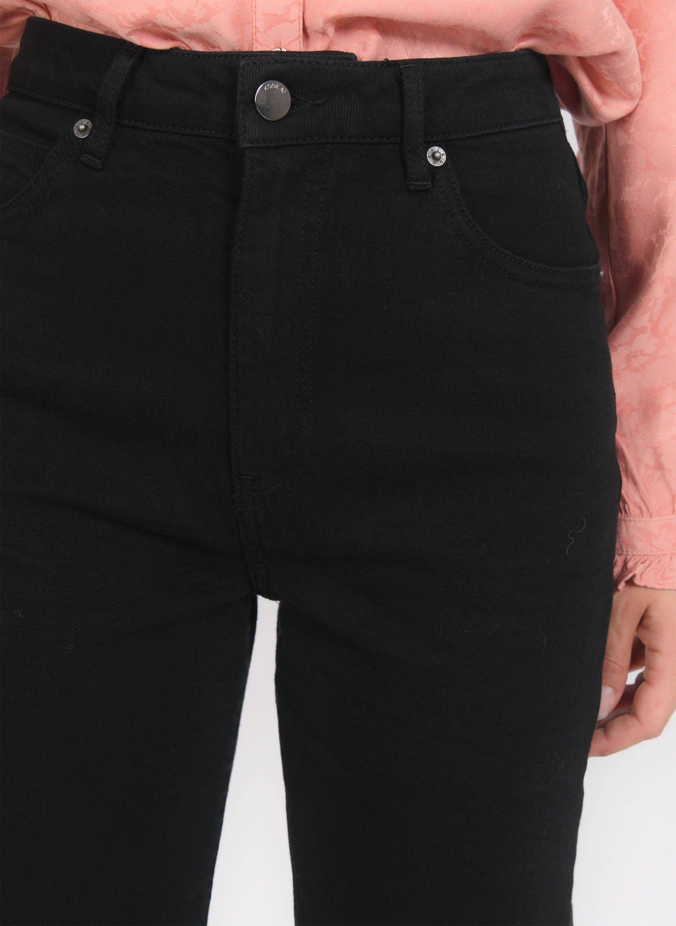 Jean flare en coton mélangé KOOKAI Noir