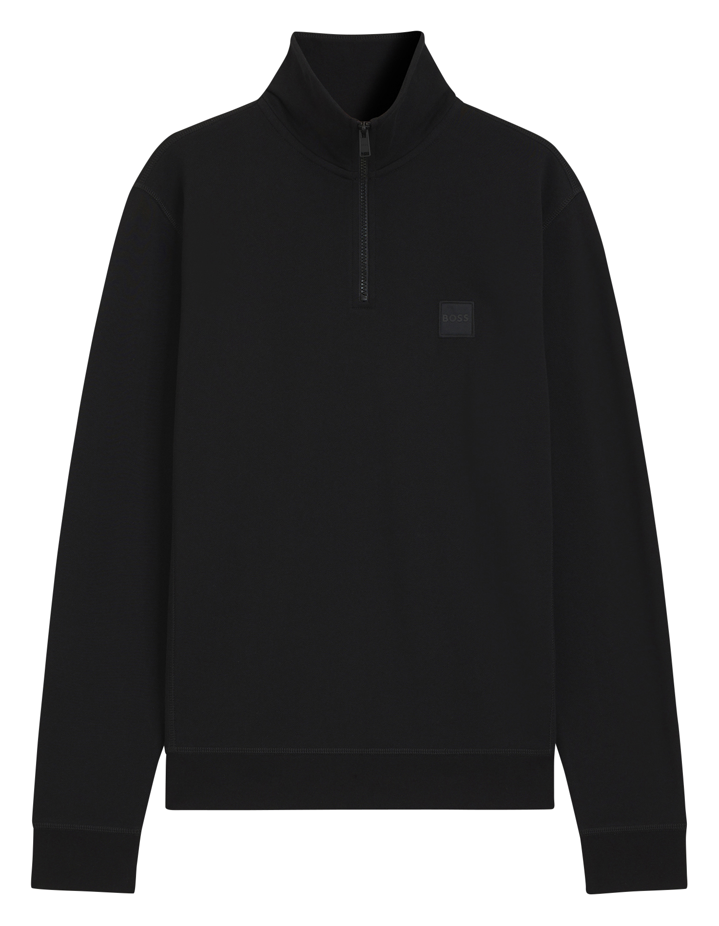 a refSweat col camionneur en coton BOSS Black