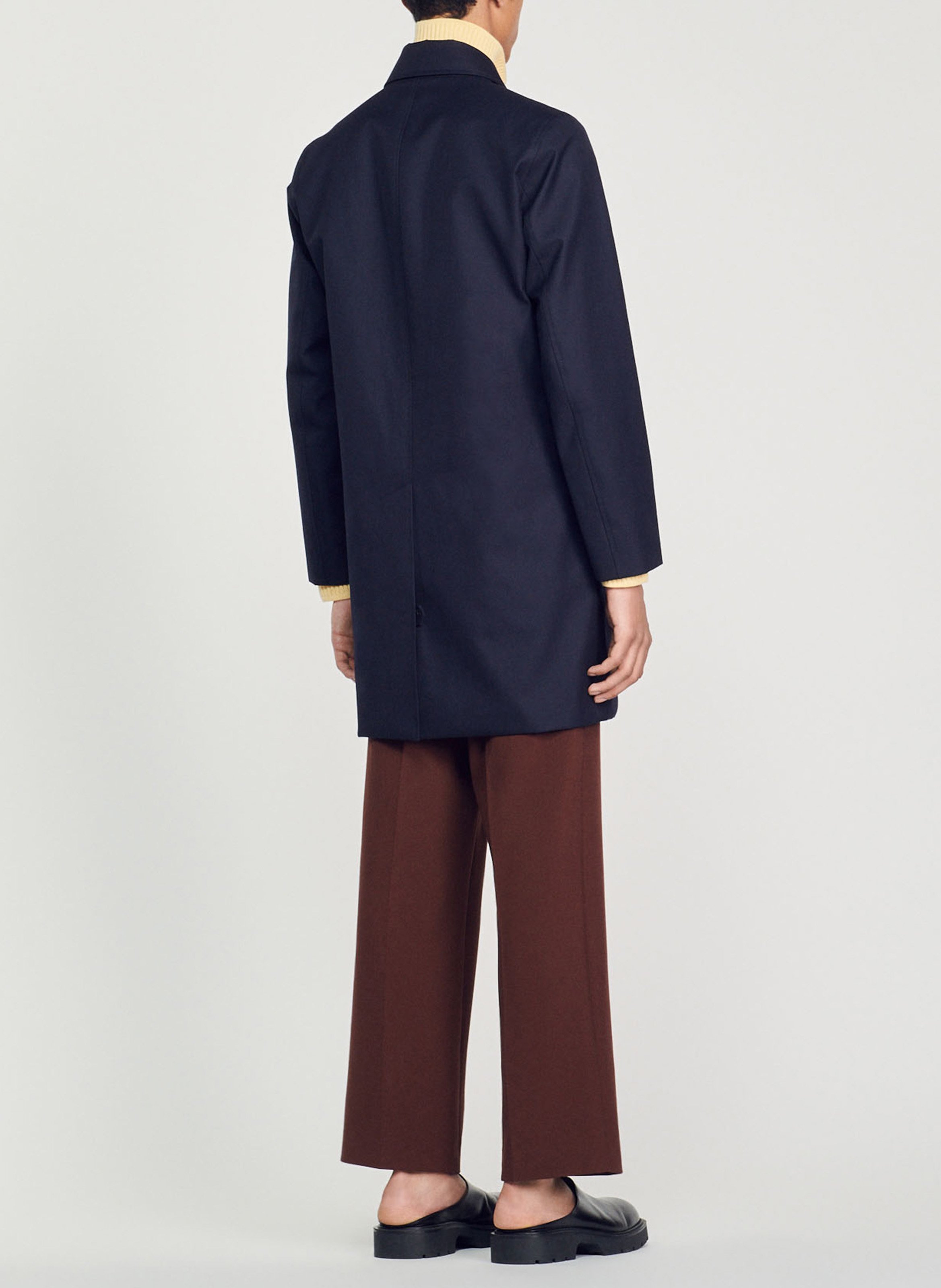 Imperméable droit  SANDRO Bleu