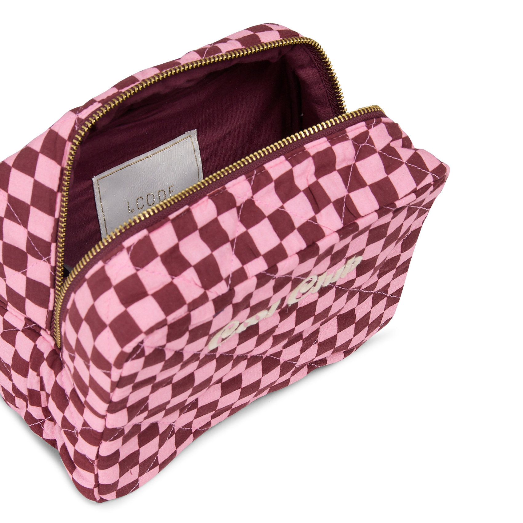 Cotton clutch bag I CODE Pink