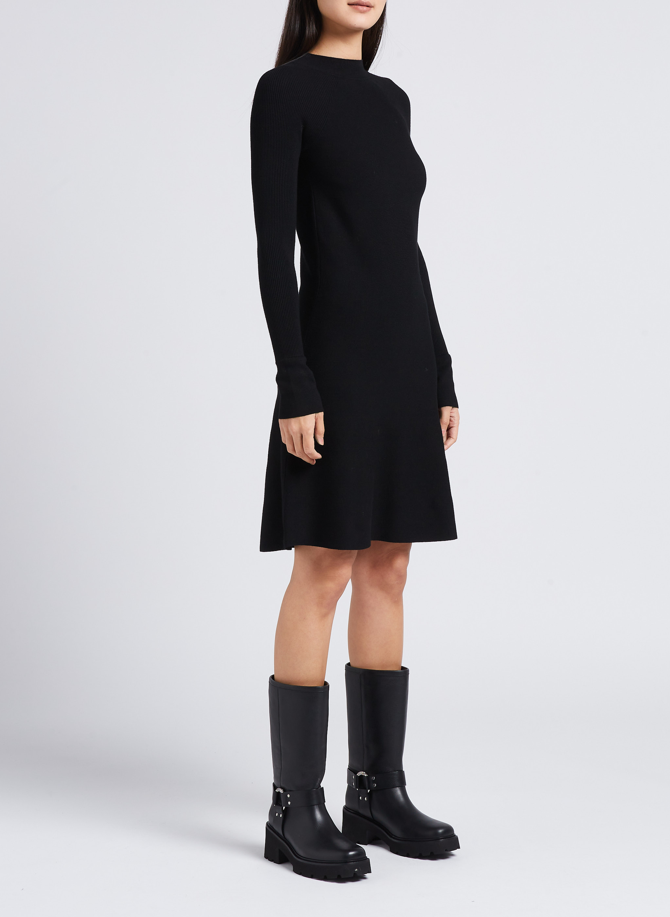 Robe midi col montant MAX MARA LEISURE Noir