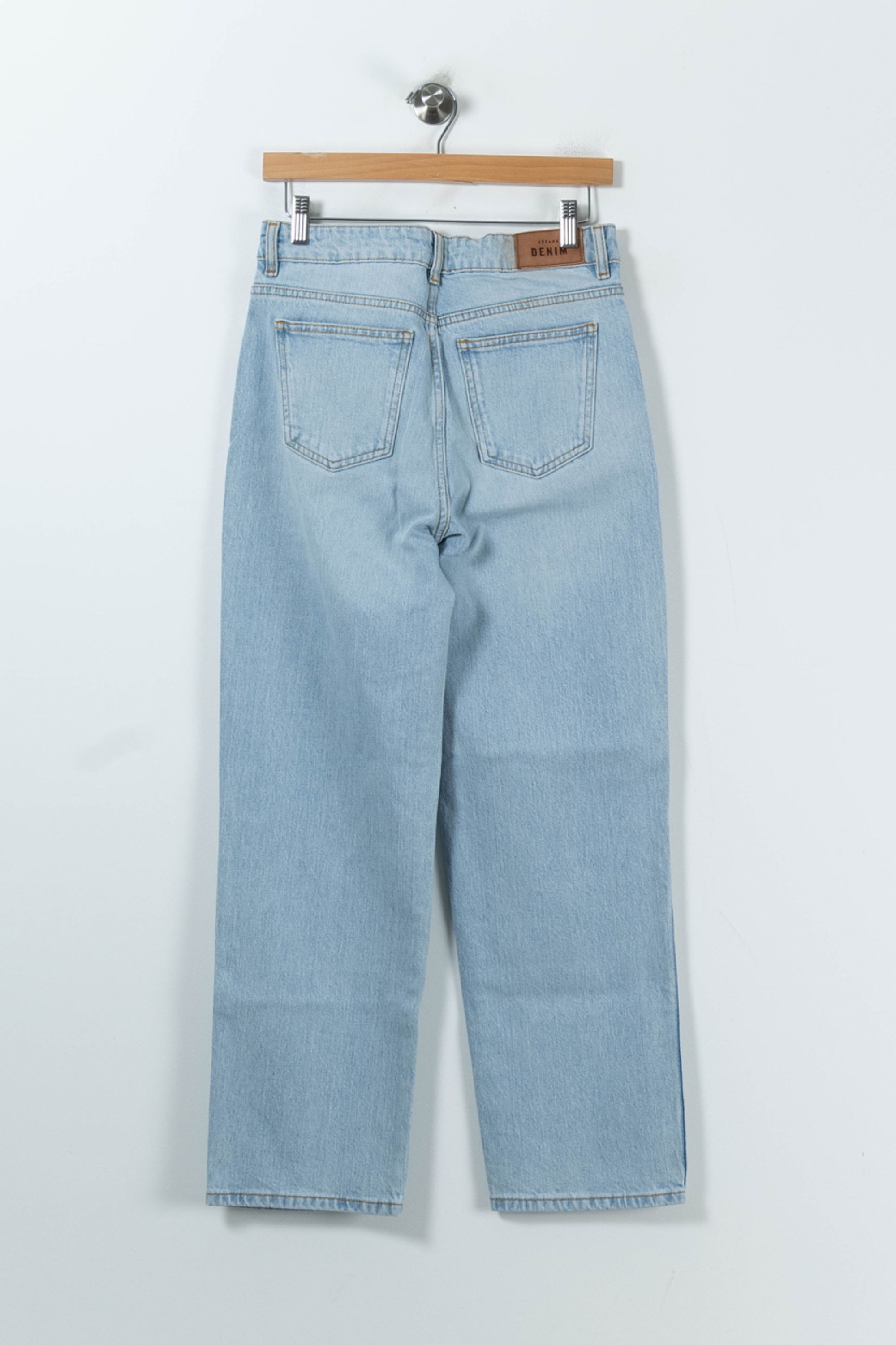 Cropped slim jeans with studs SEZANE - Seconde main Blue