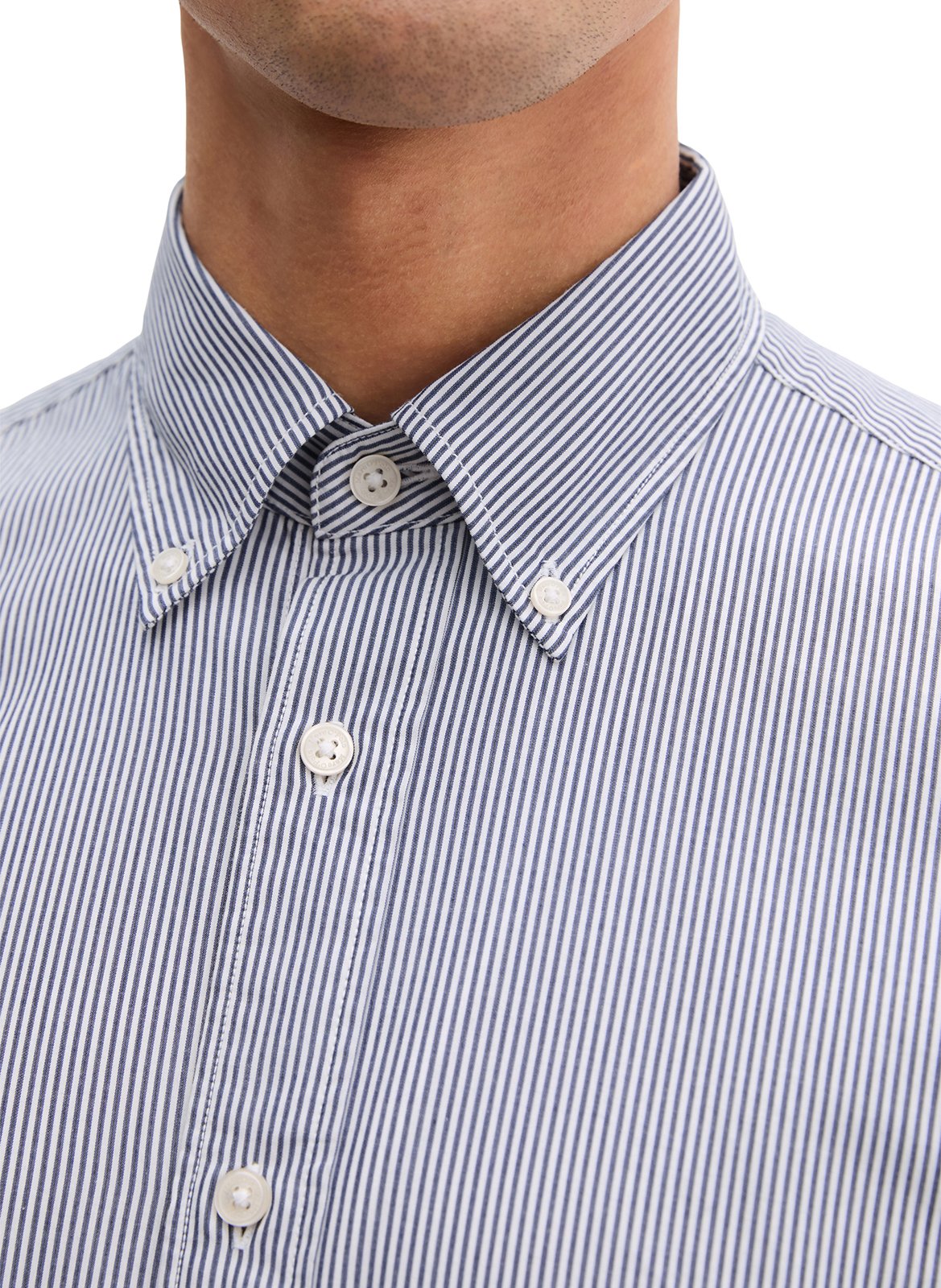 Gerade geschnittene Streifenbluse aus Baumwolle MARC O'POLO Mehrfarbig