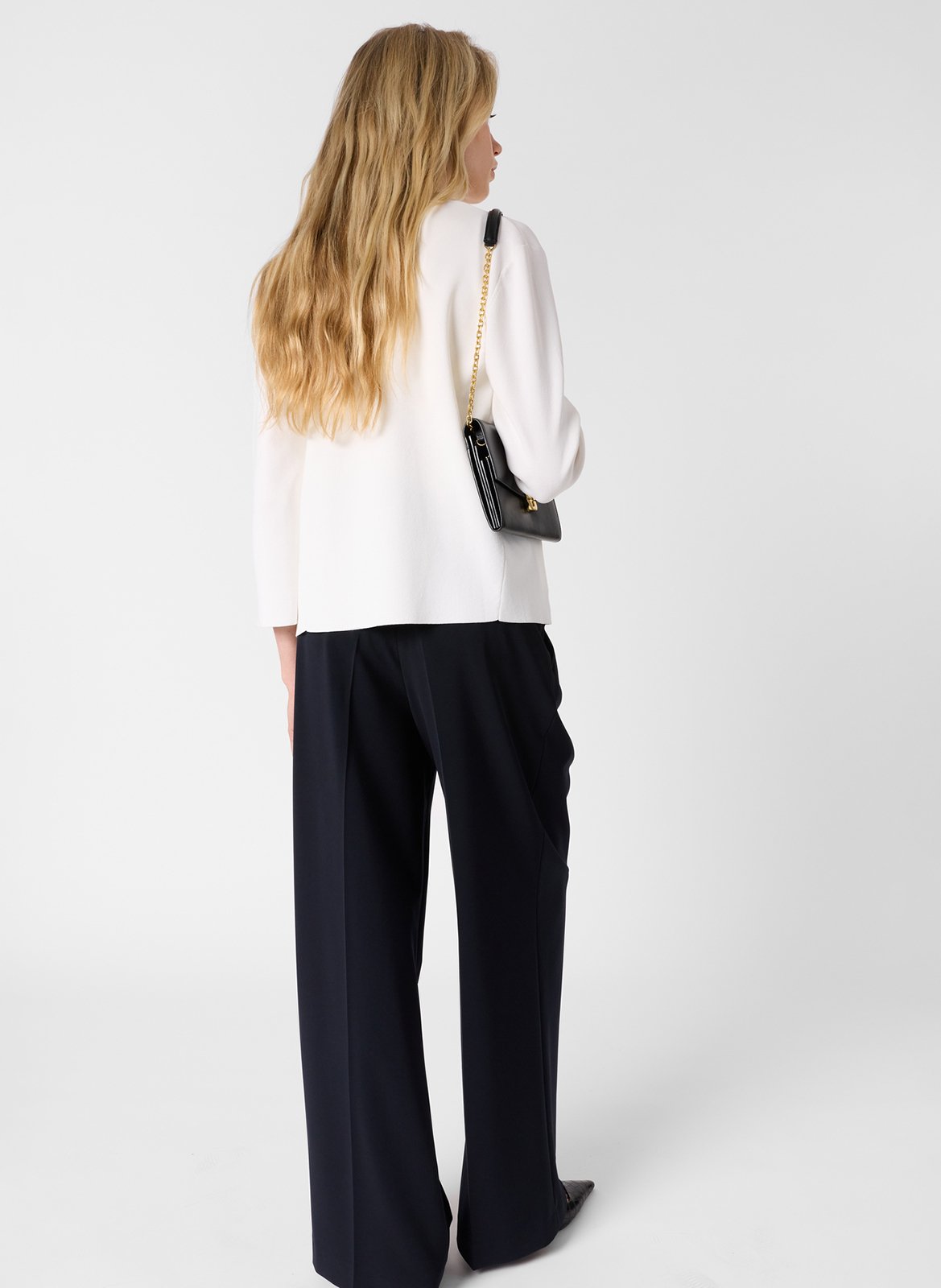 Gilet en maille droit GERARD DAREL White