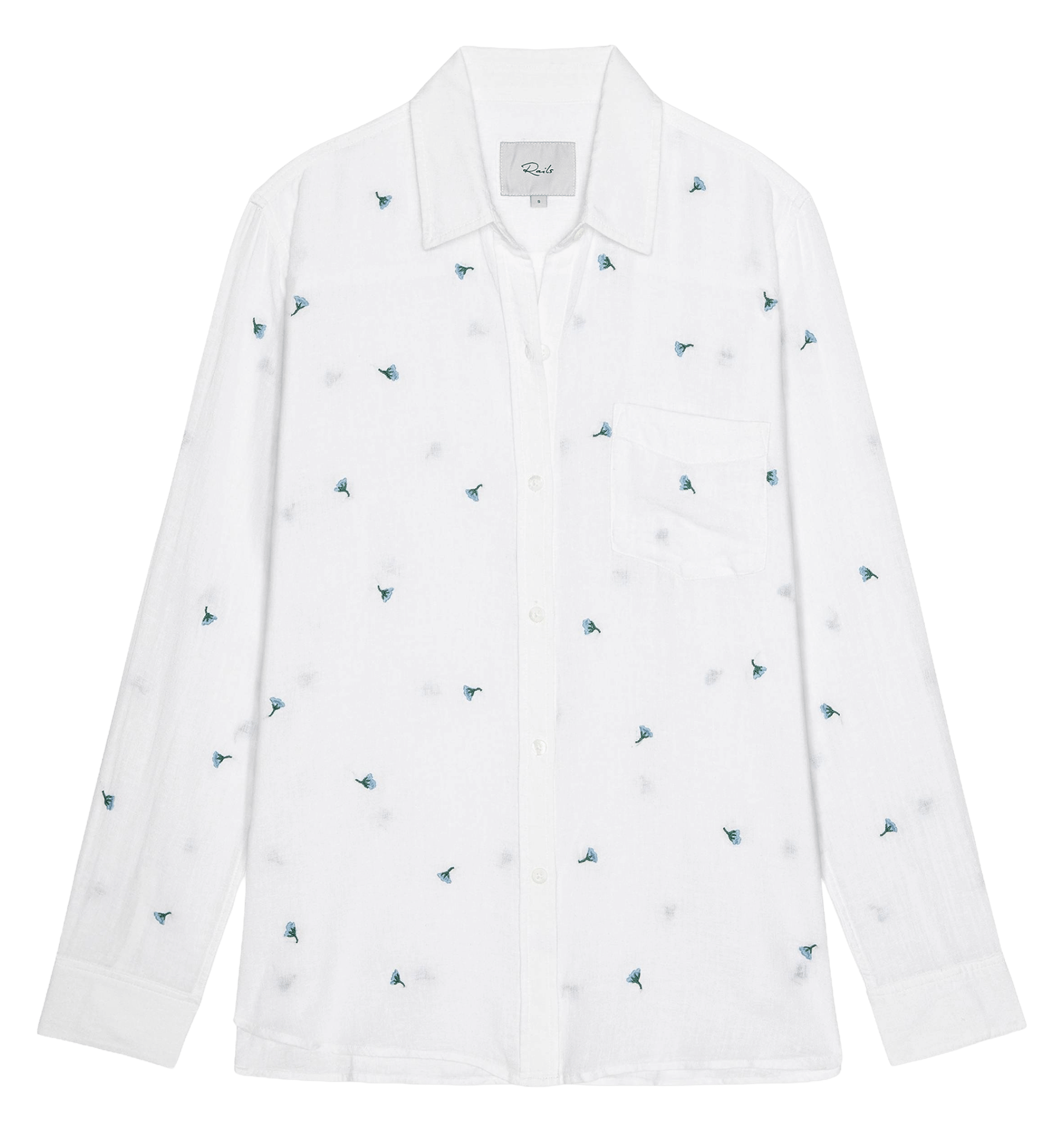 Striped linen blend shirt RAILS White