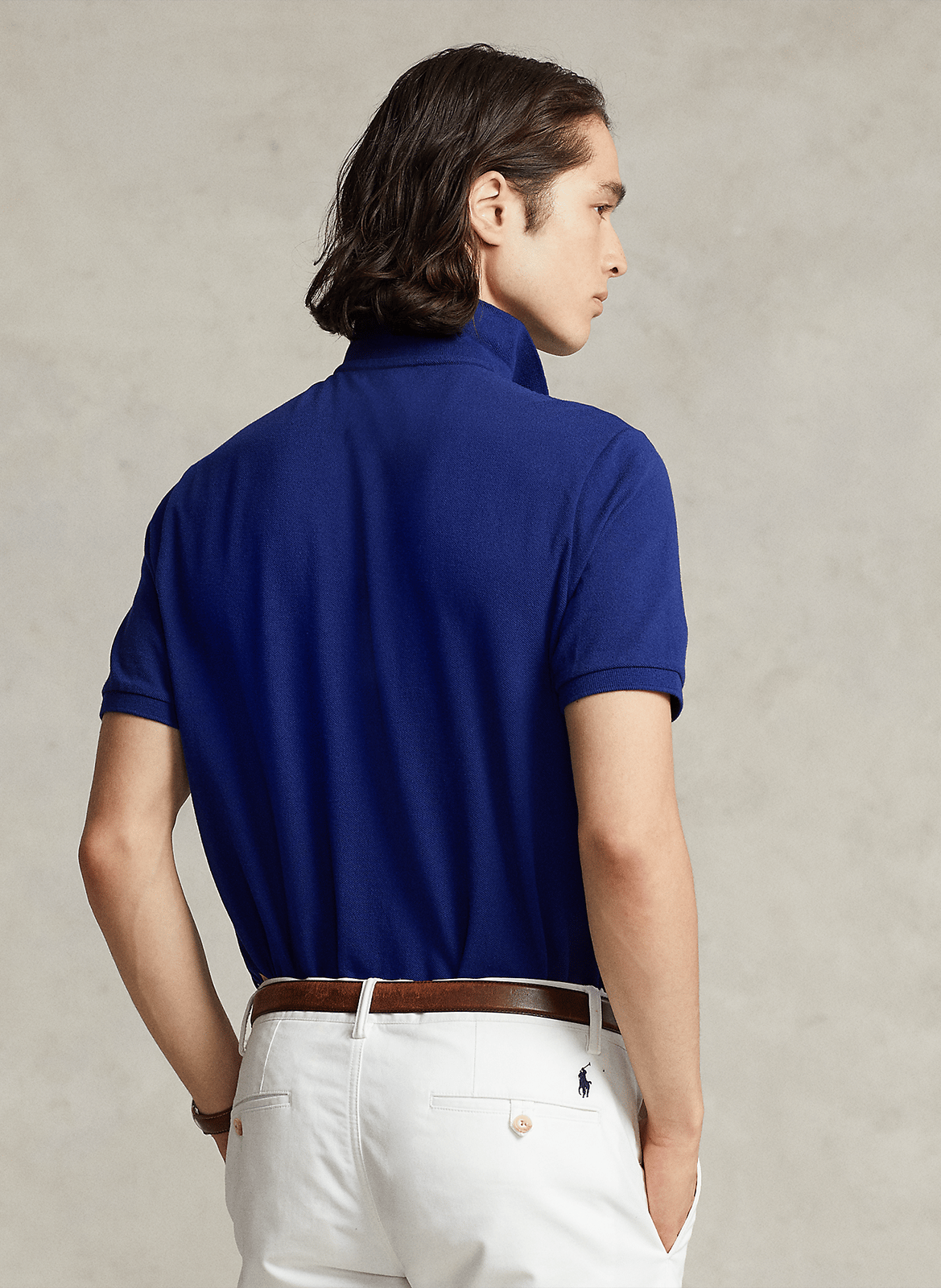 Poloshirt aus Baumwoll-Piqué, Slim Fit POLO RALPH LAUREN Blau