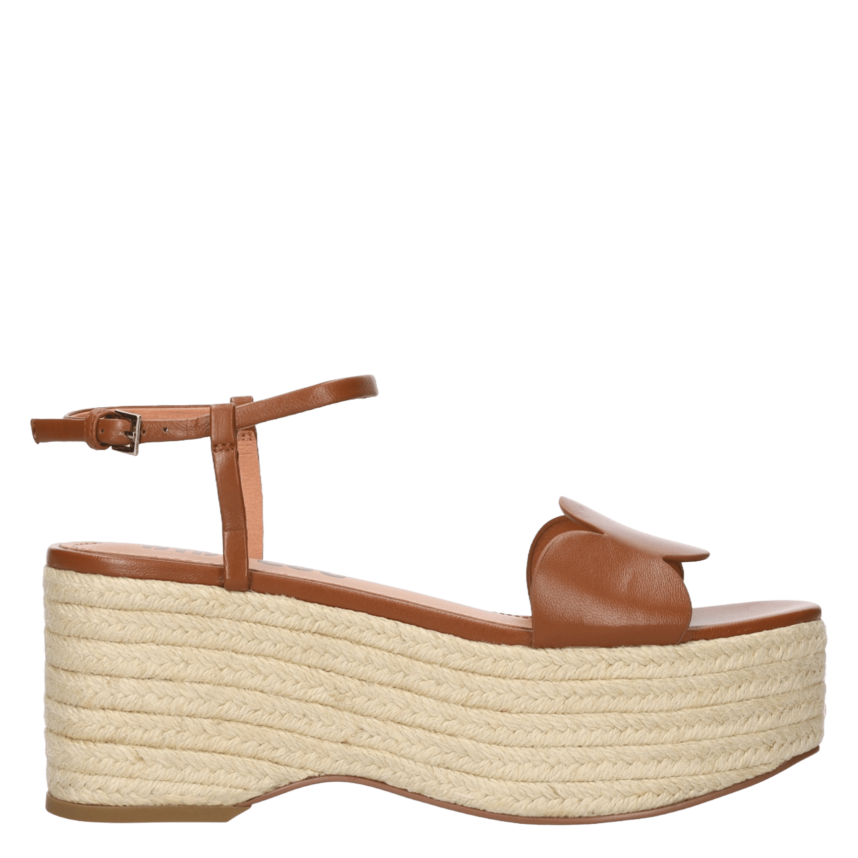 High leather sandals BIBI LOU Brown