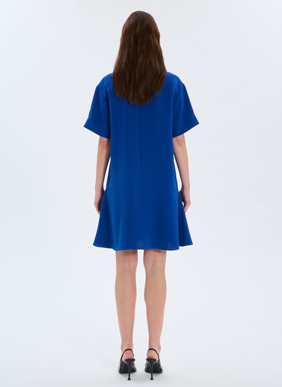Flared short dress ZAPA Blue