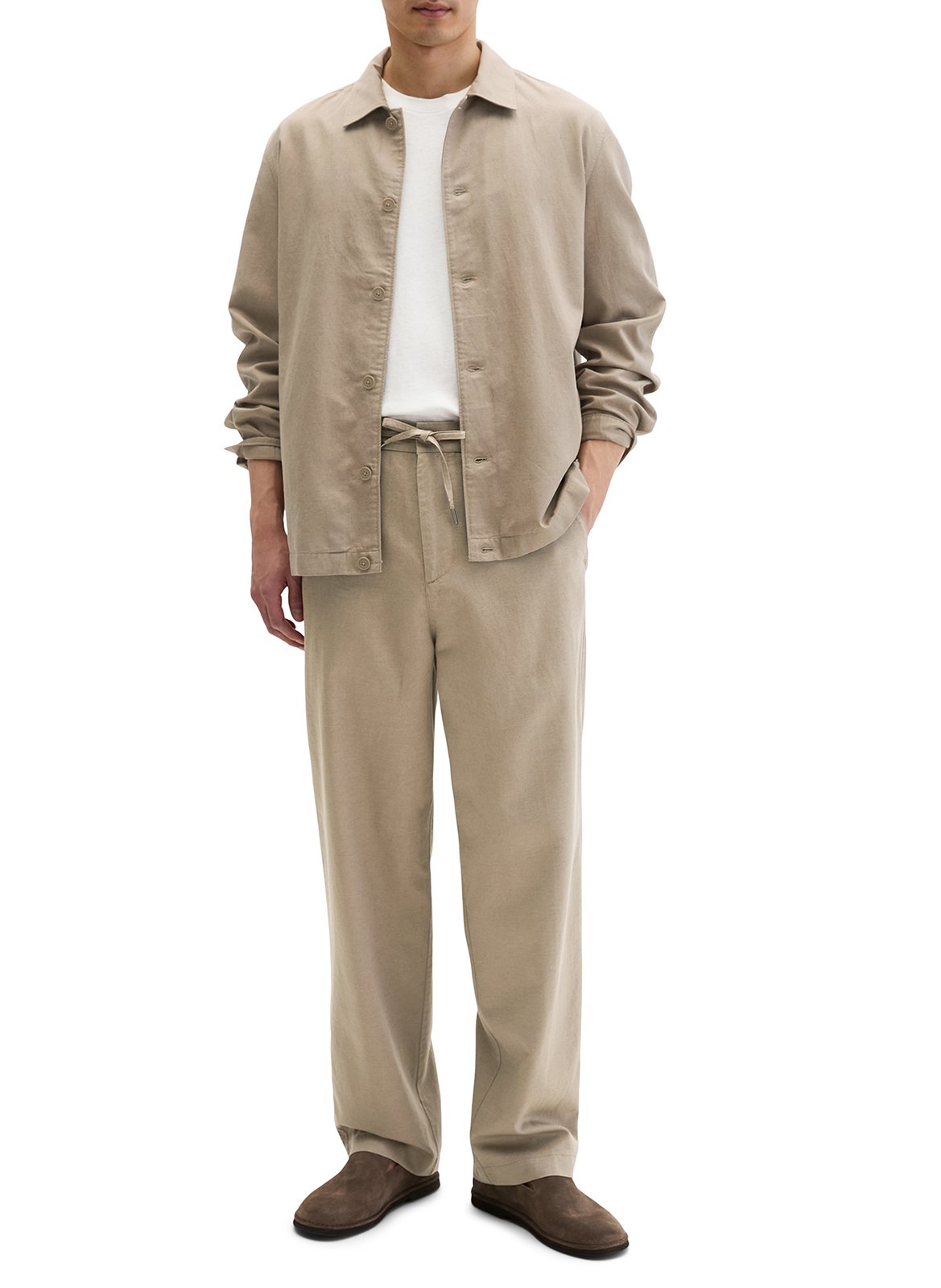 Chemise col classique  Beige