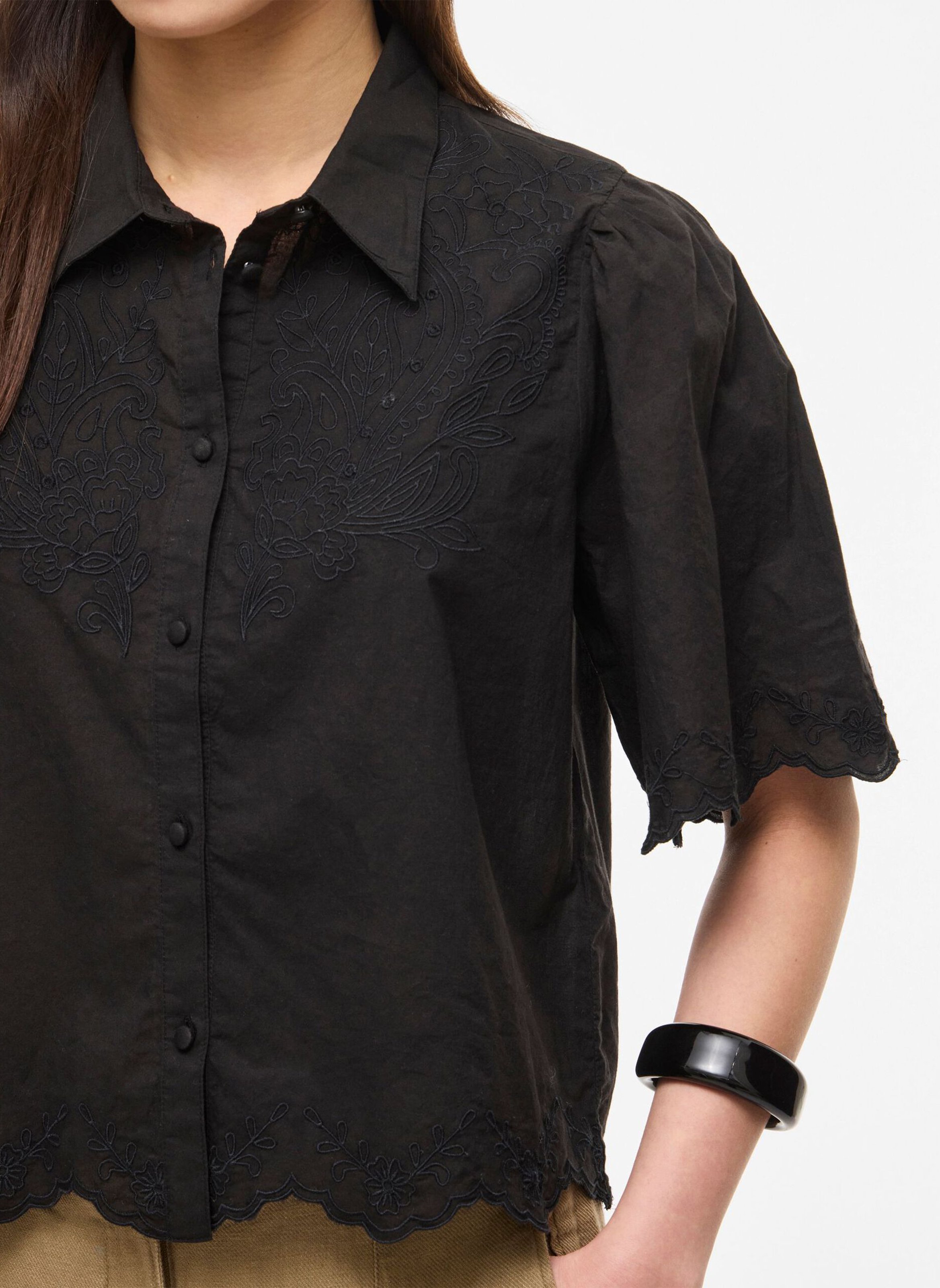 Bluse aus Bio-Baumwolle ROUGE EDIT Grau