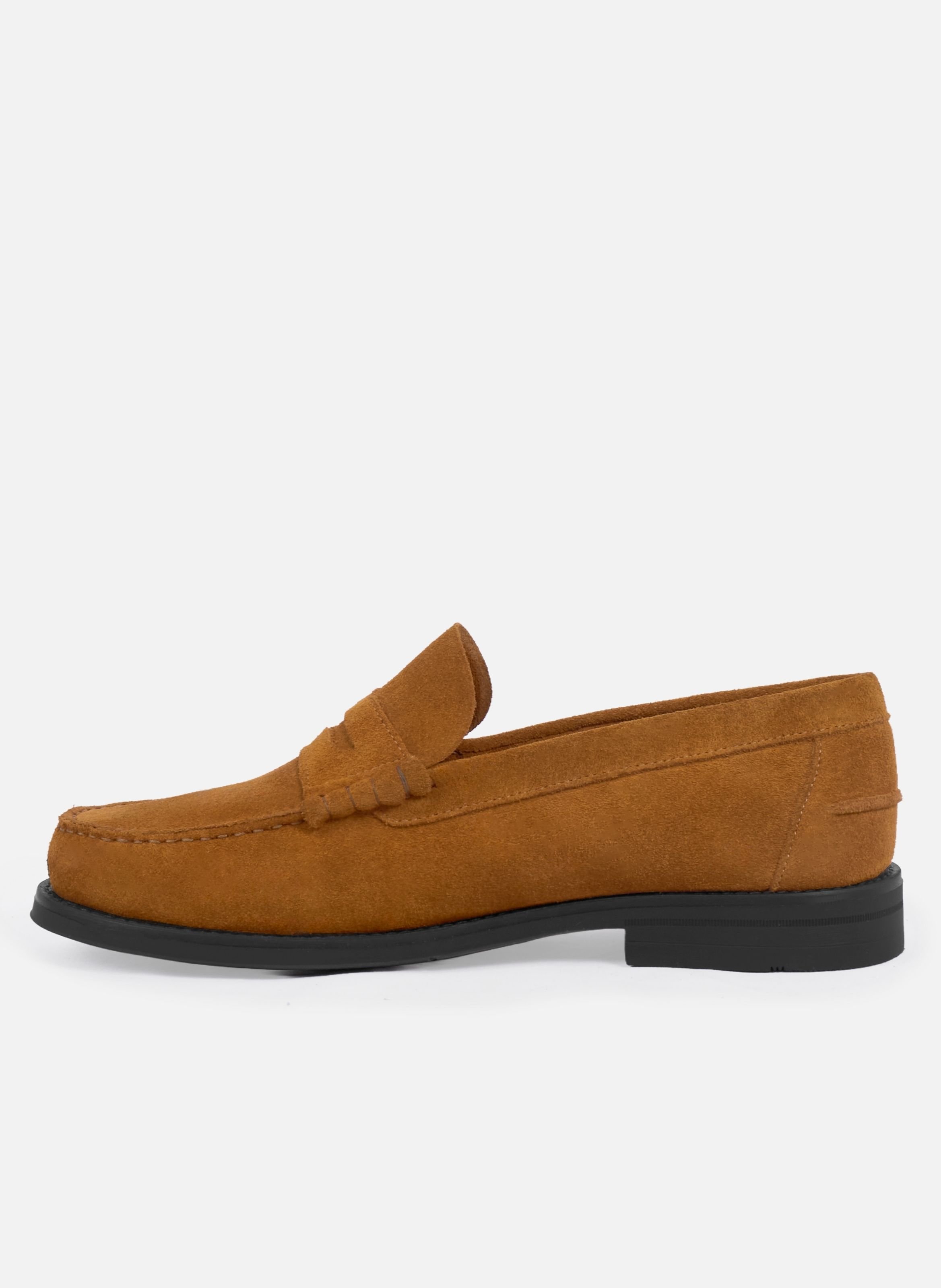 Mocassins gustave cuir daim JULES & JENN Brown