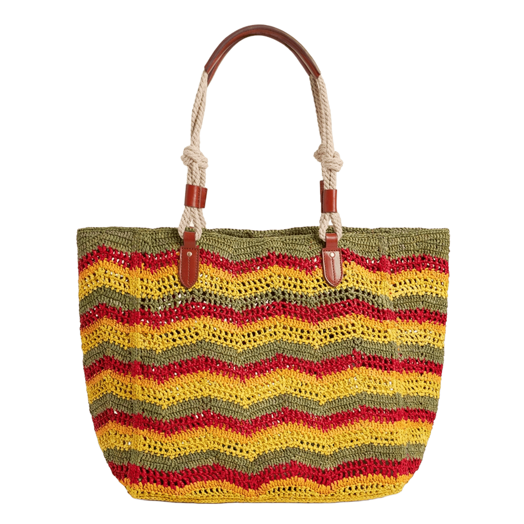 Sac porté épaule en raphia VANESSA BRUNO Multicolore