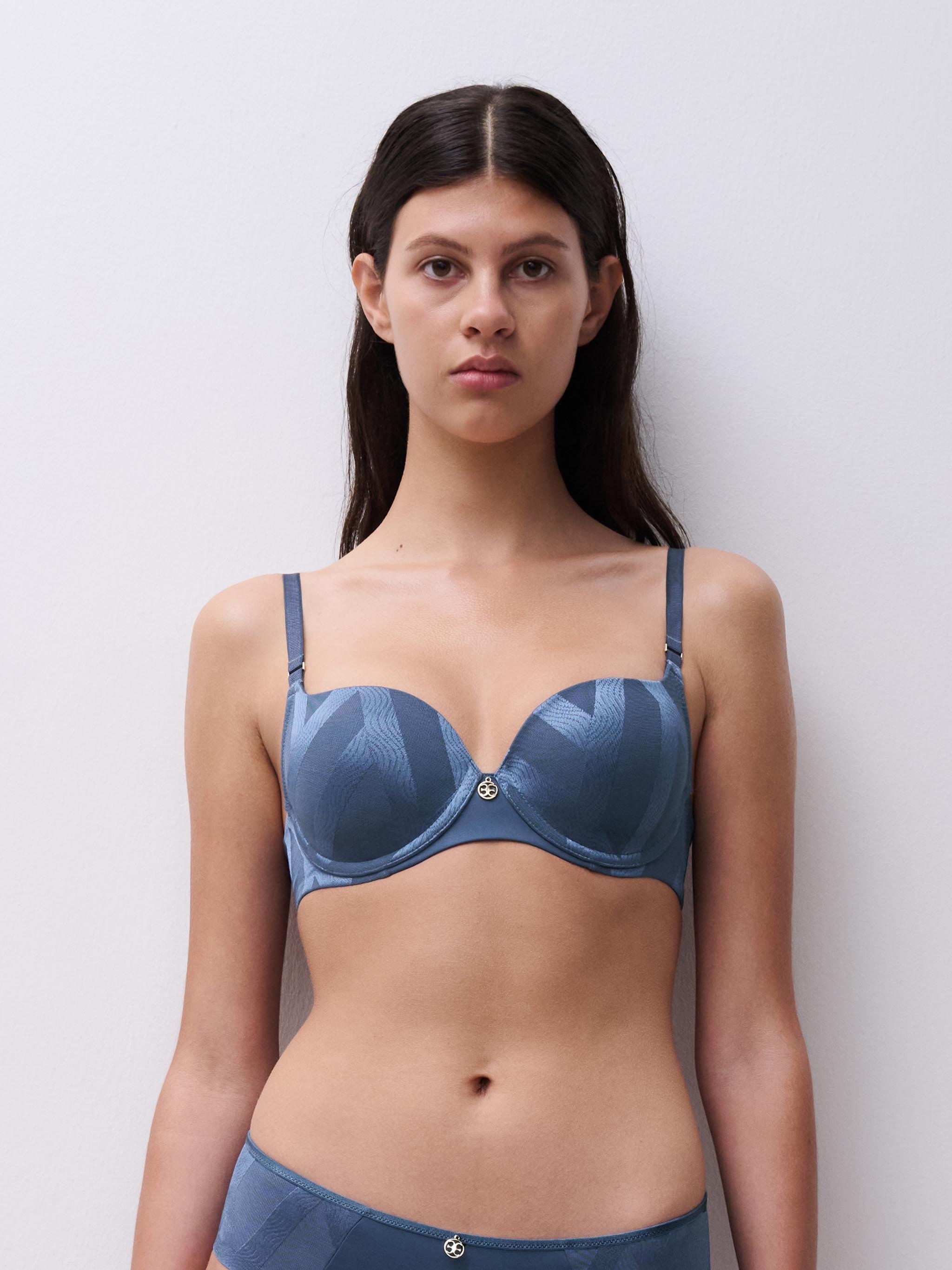 Full-cup bra CHANTELLE Blue