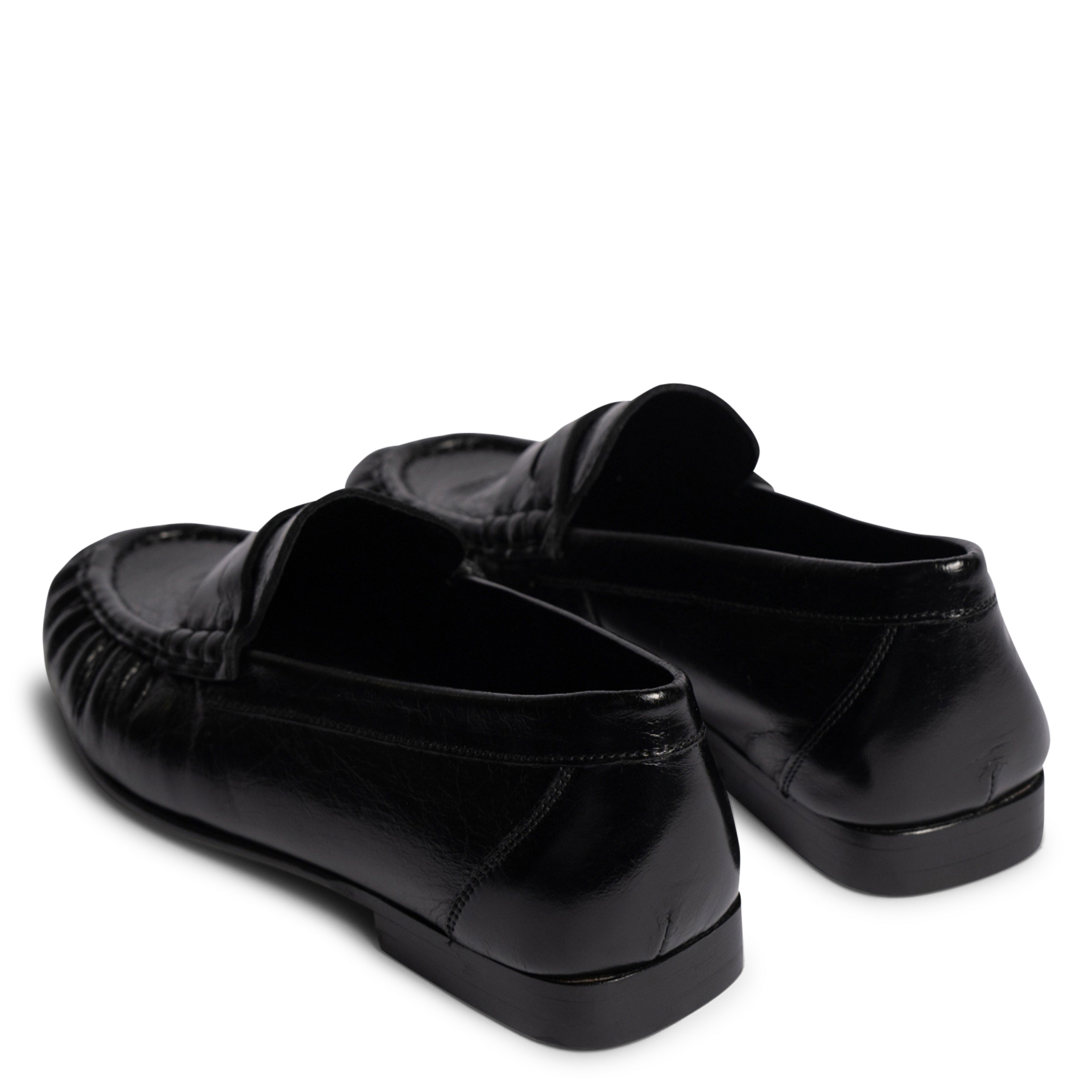 Leren loafers POSA Zwart