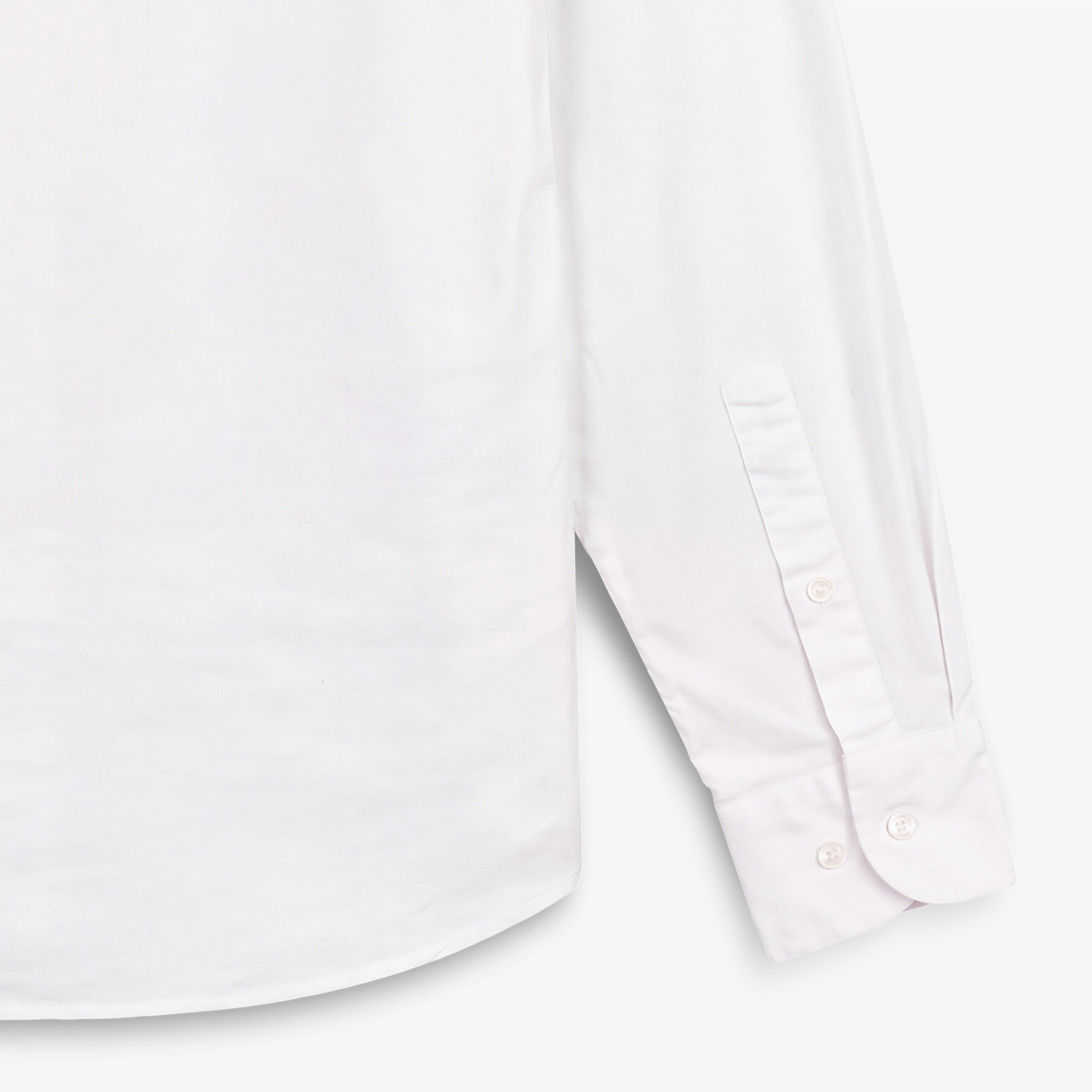Long-sleeved Oxford cotton shirt with chest pocket SERGE BLANCO White
