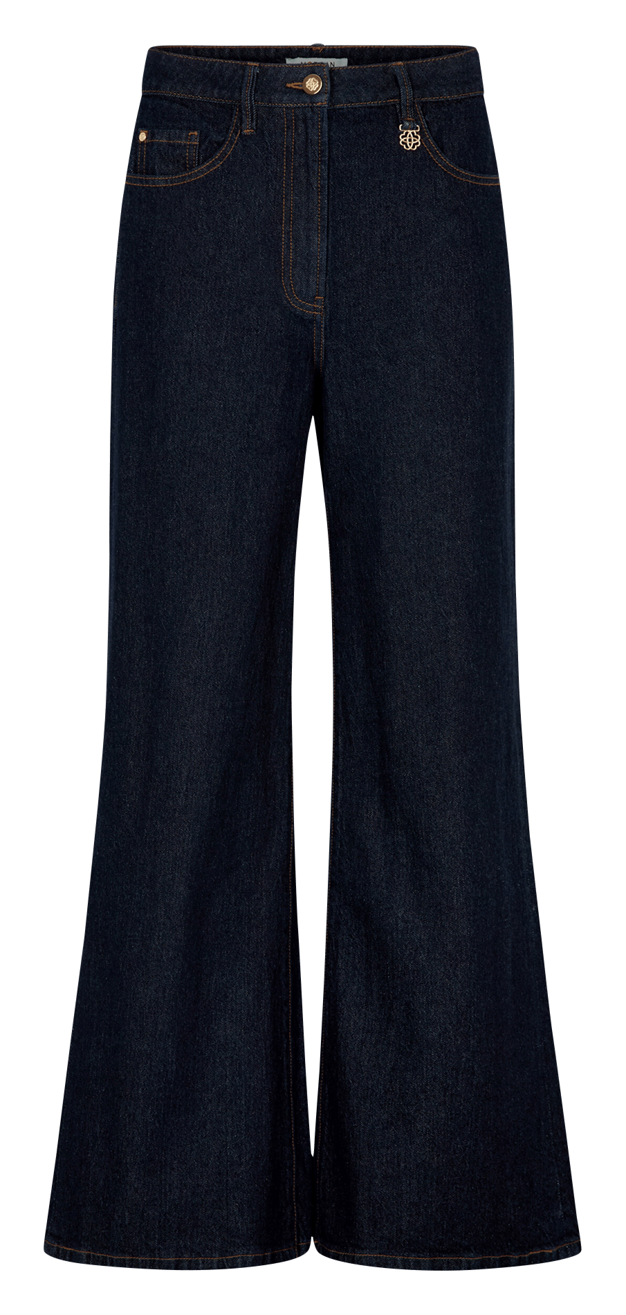 Jean flare taille haute MORGAN Bleu
