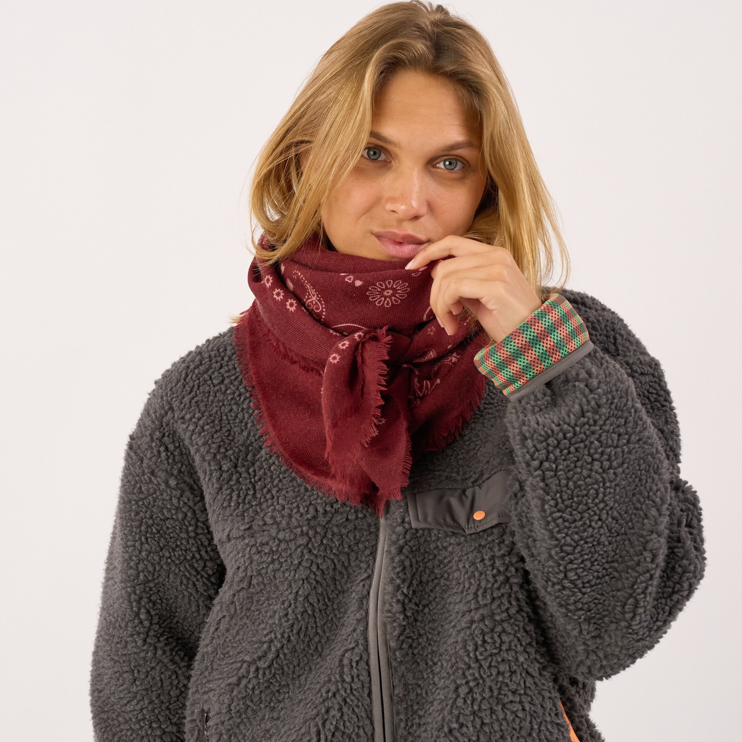 Wool scarf | Red BILLYBELT Women