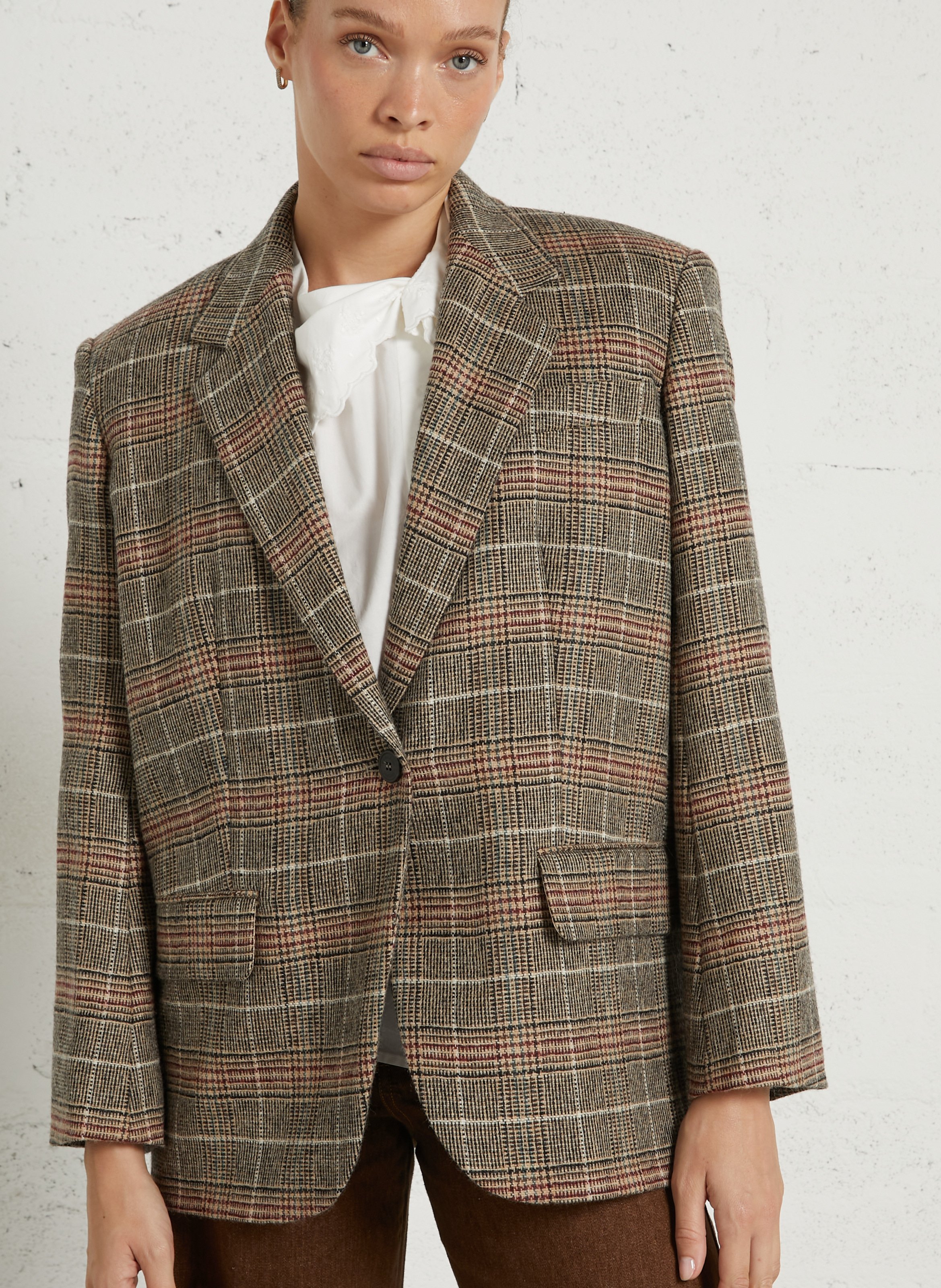 Straight wool blend blazer MAX MARA WEEK END Beige