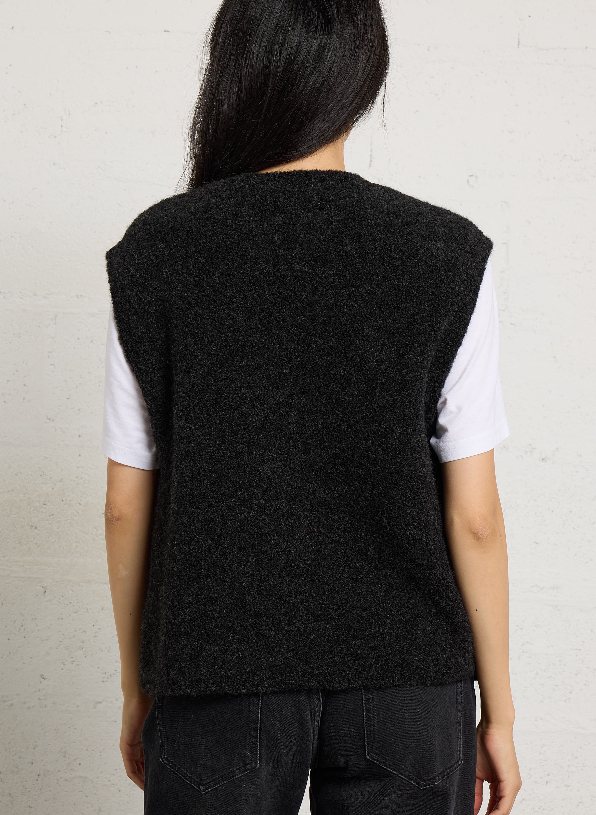 Straight cardigan DES PETITS HAUTS Black