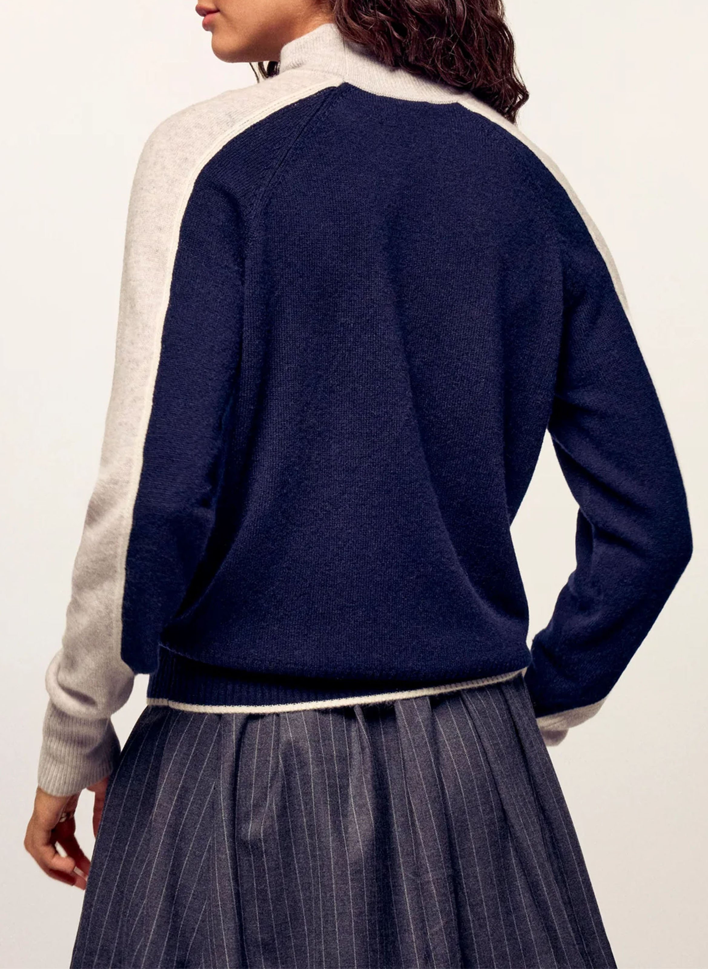 Pull oversize en cachemire FROM FUTURE Bleu