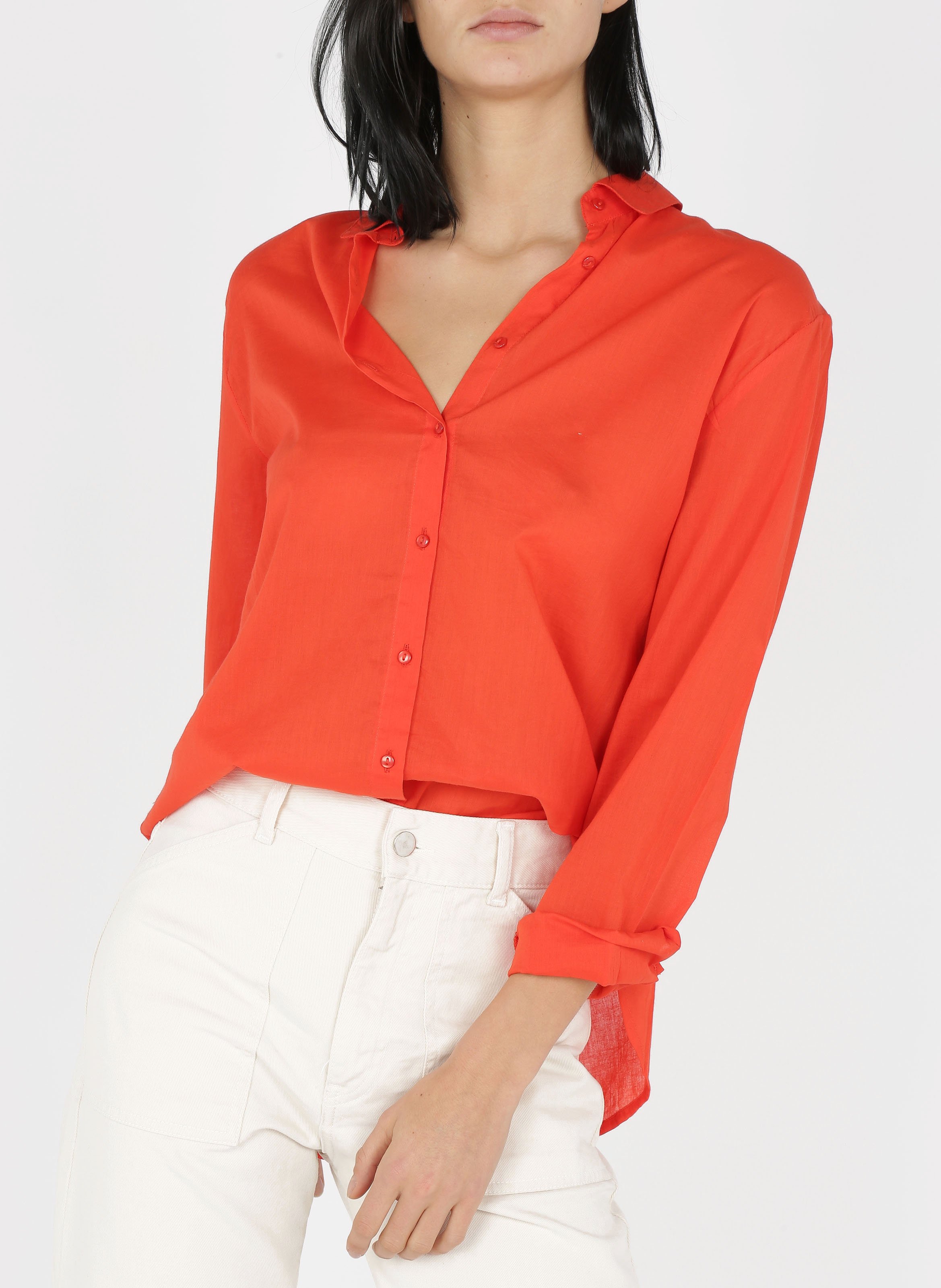 Vaquero cropped de algodón elástico ACQUAVERDE Blanco