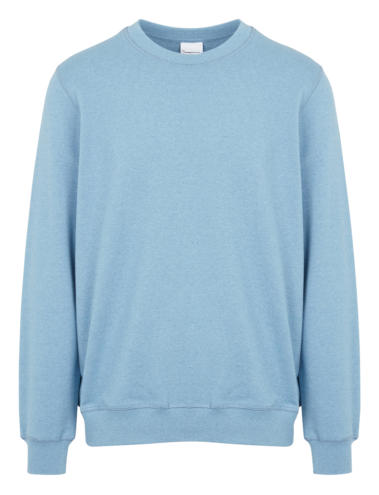 Pull col rond en coton mélangé  KNOWLEDGE COTTON APPAREL Bleu