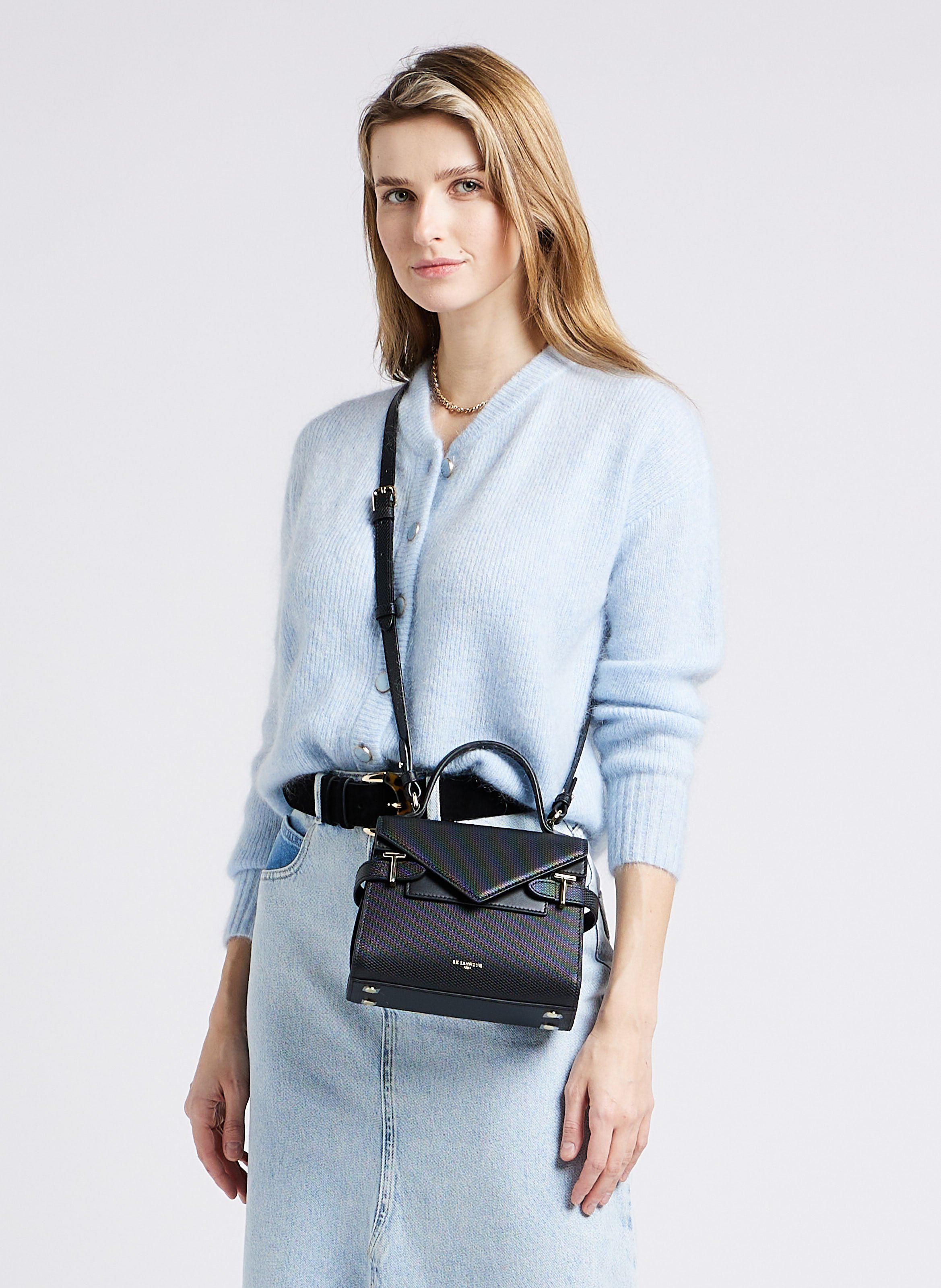 Sac à main en cuir LE TANNEUR Noir