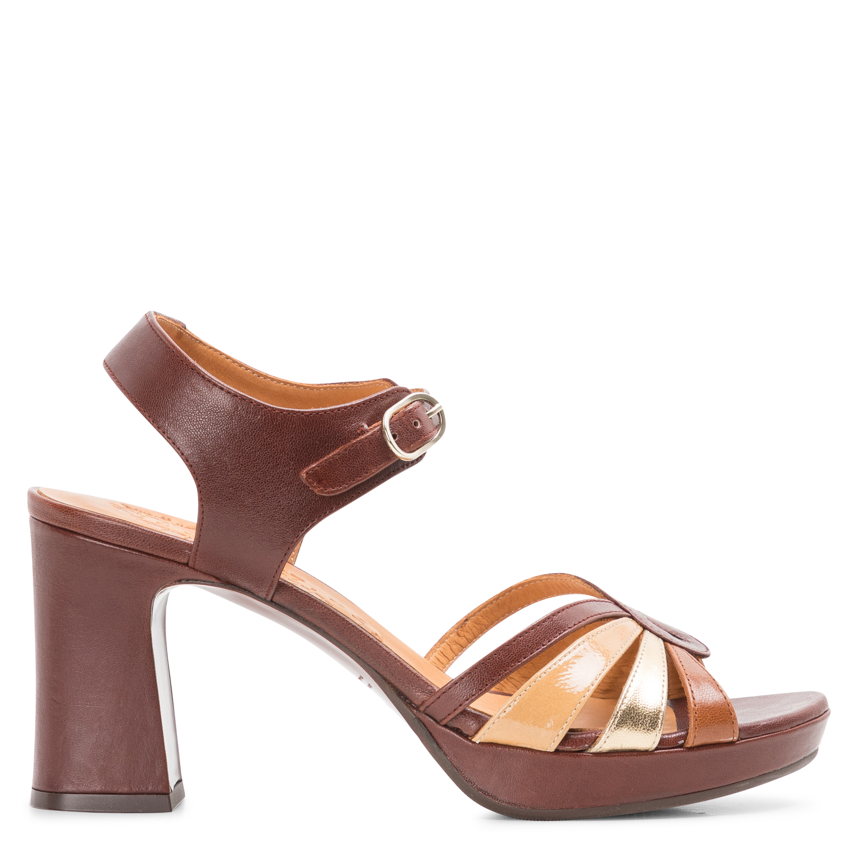 Hoge, leren sandalen CHIE MIHARA Veelkleurig