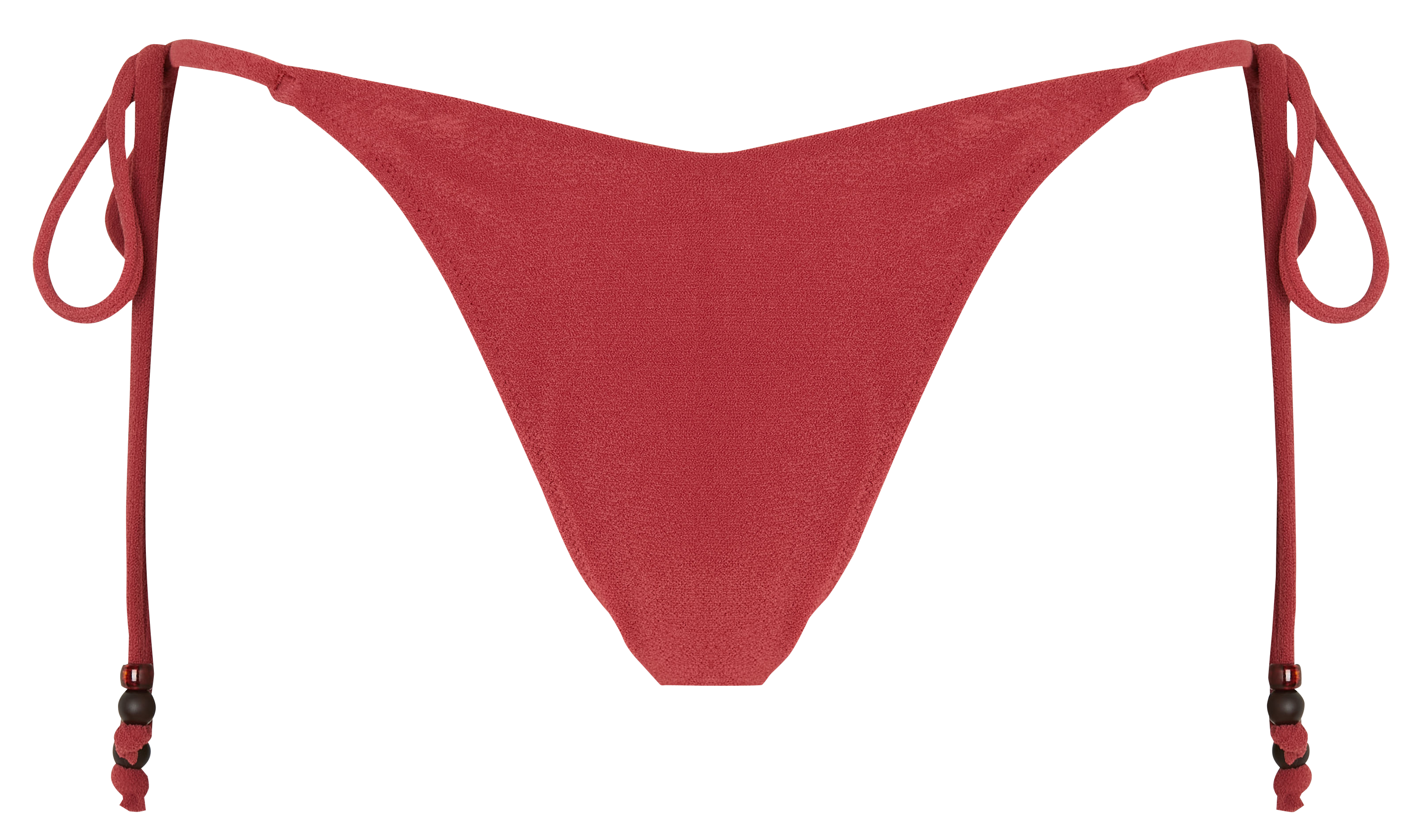 Maillot de bain tanga en tissu éponge  NENES PARIS Rouge