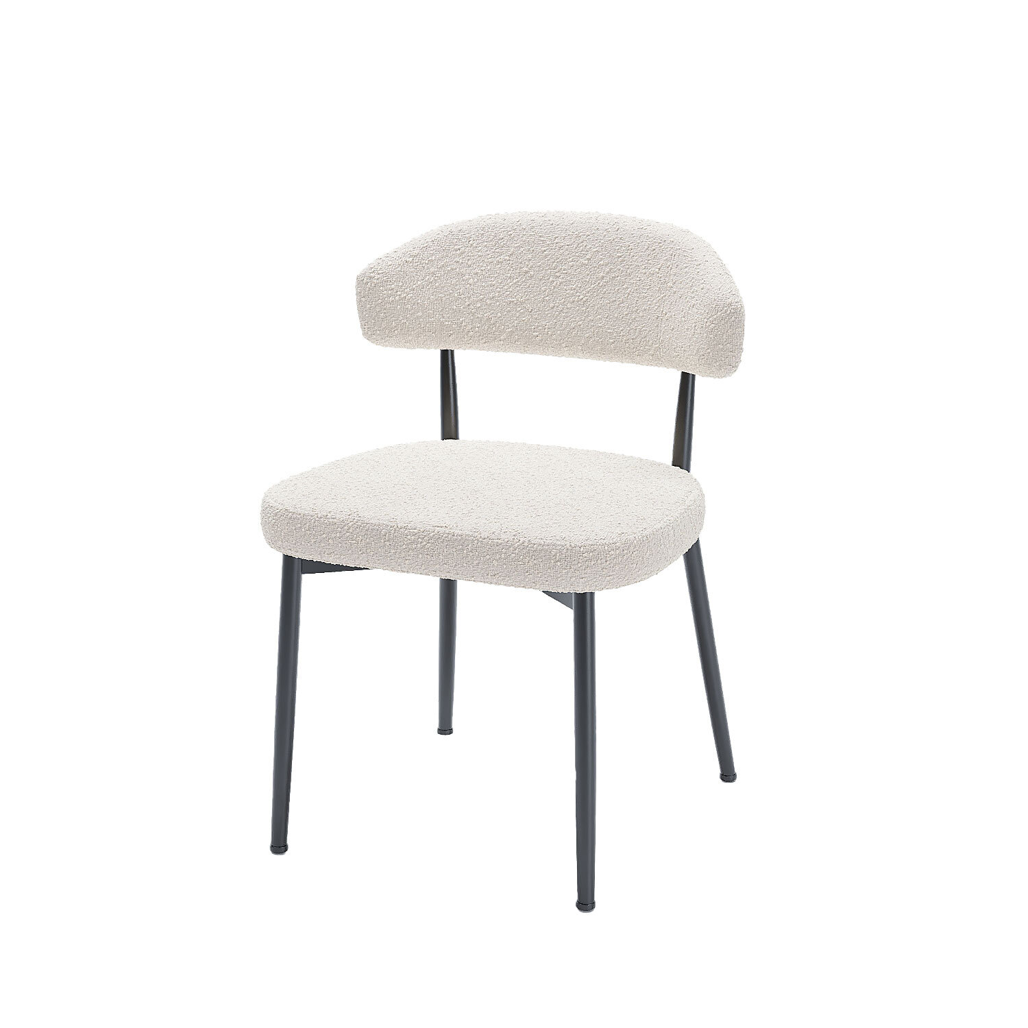 Set of 2 dining room chairs POTIRON PARIS White