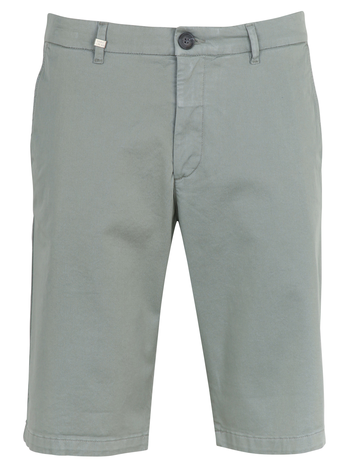 Straight-leg cotton-blend Bermuda shorts IKKS Blue
