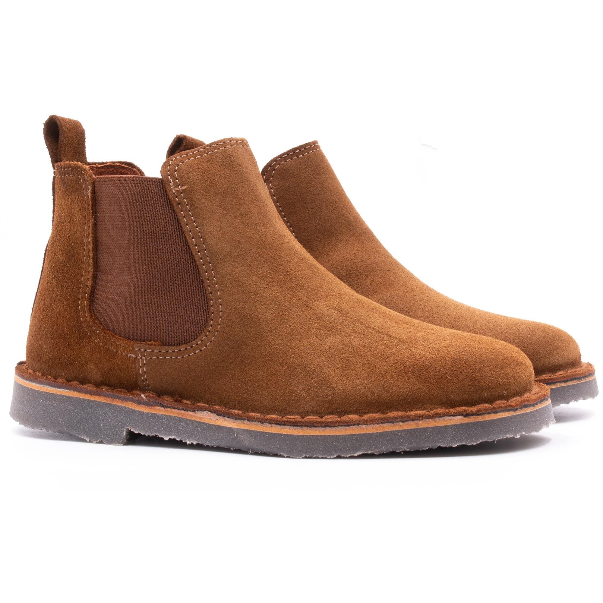 Boots enfant en daim Boni & Sidonie Beige